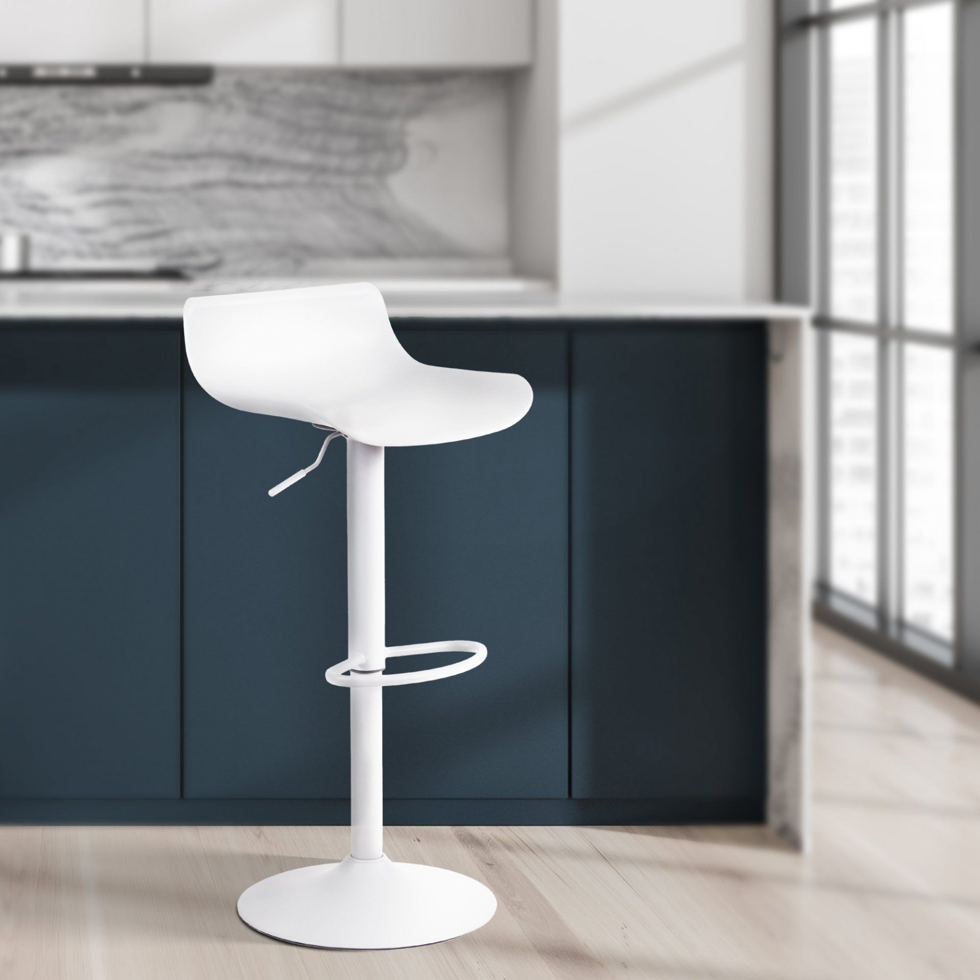 2er Set Barhocker Aveiro, weiß