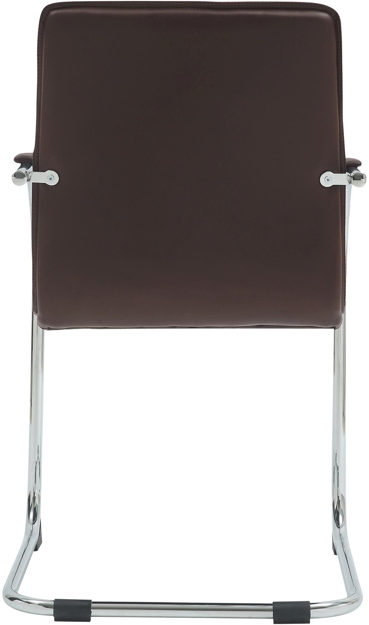 2er Set Besucherstühle Tira Kunstleder, braun