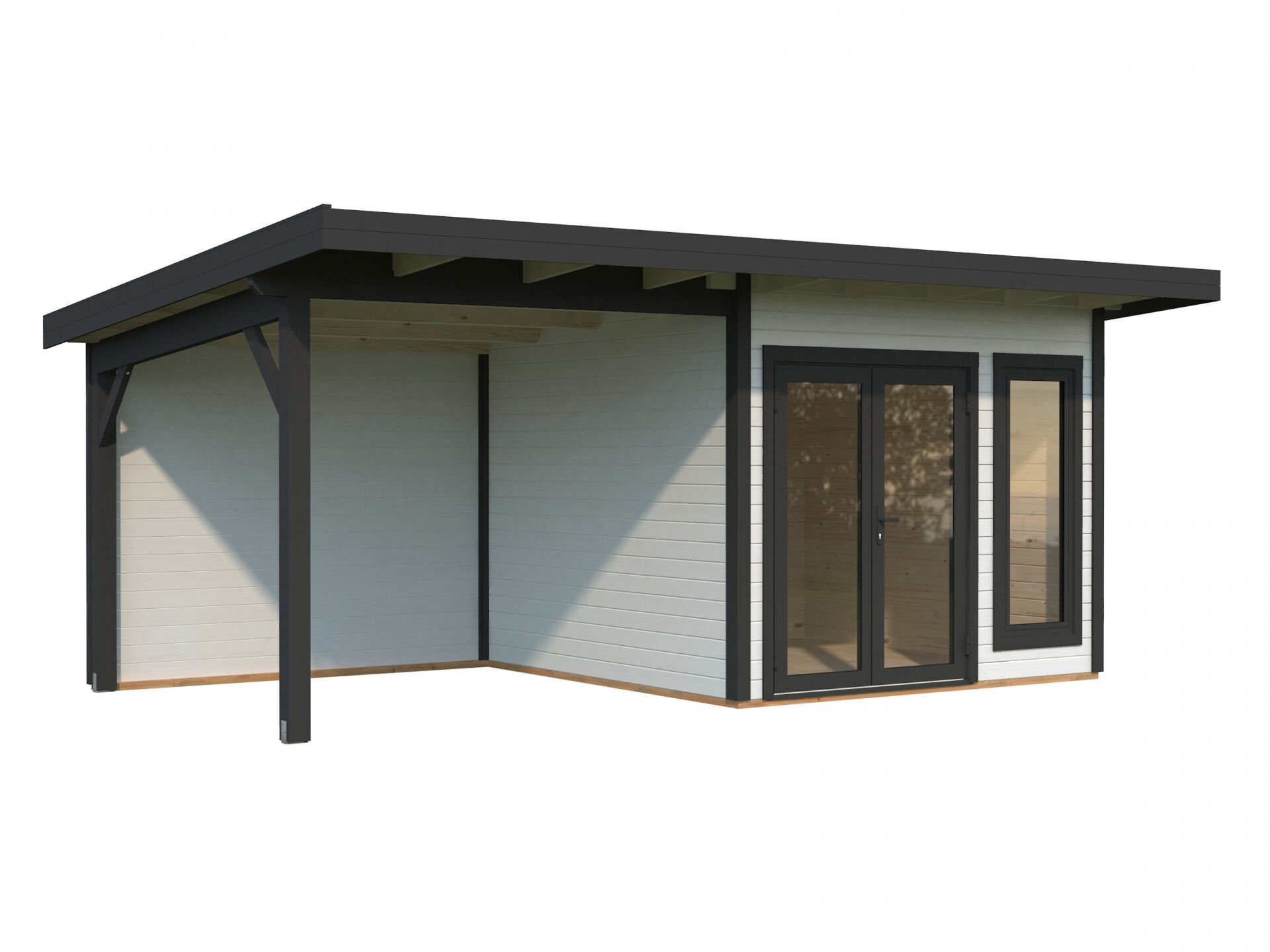 Palmako Pultdach Gartenhaus Aurelia 8,4+7,9 m²