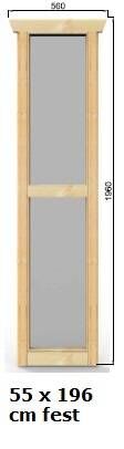 Fenster 55 x 196 cm Modell E ISO