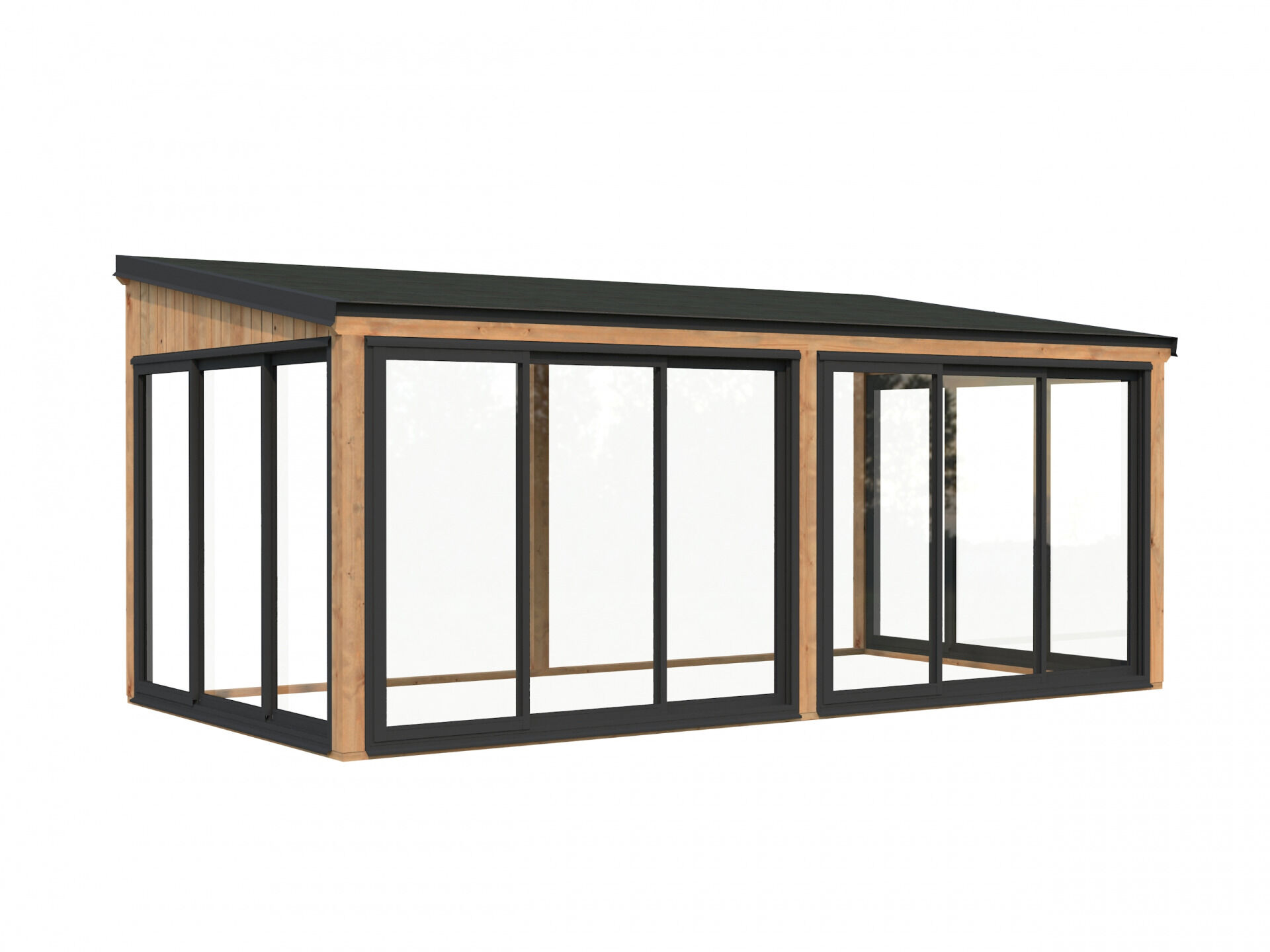 Palmako Gartenzimmer Glashaus Lumi 16,2 m² Slide