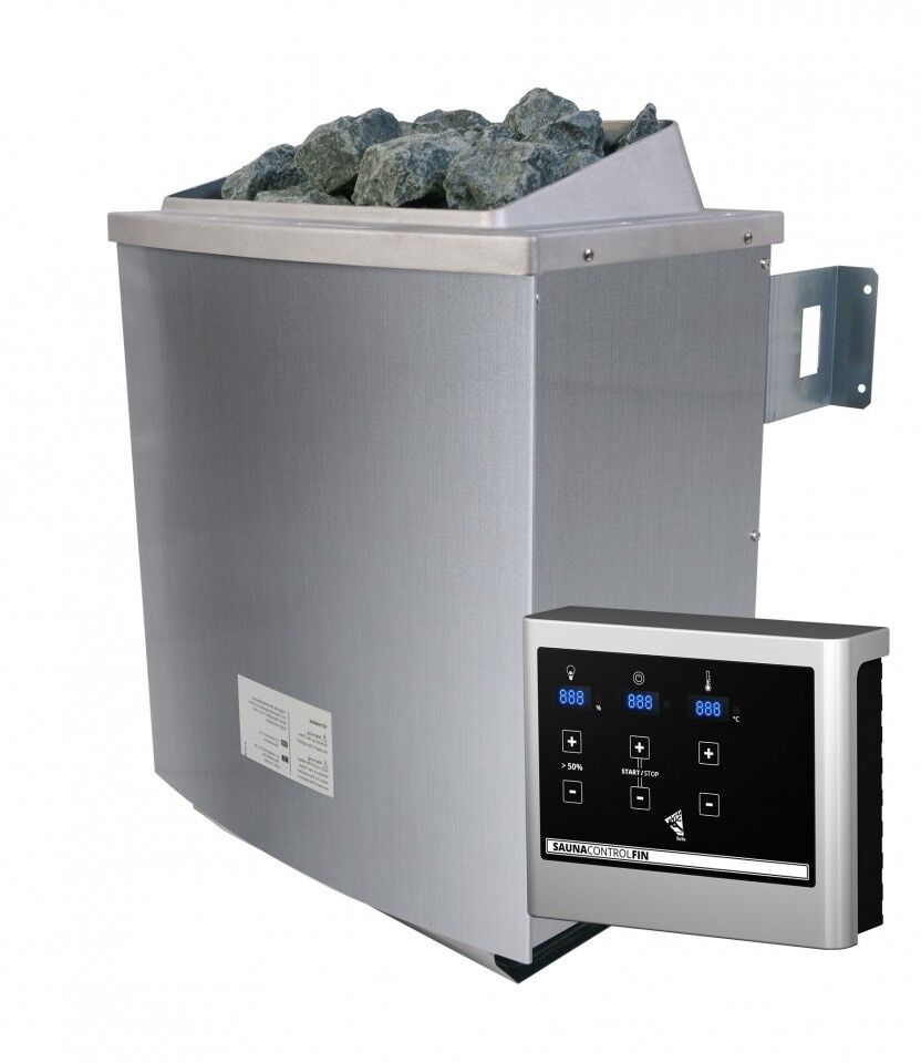 Saunaofen 4,5 kW mit externer Steuerung EASY inkl. Steinen
