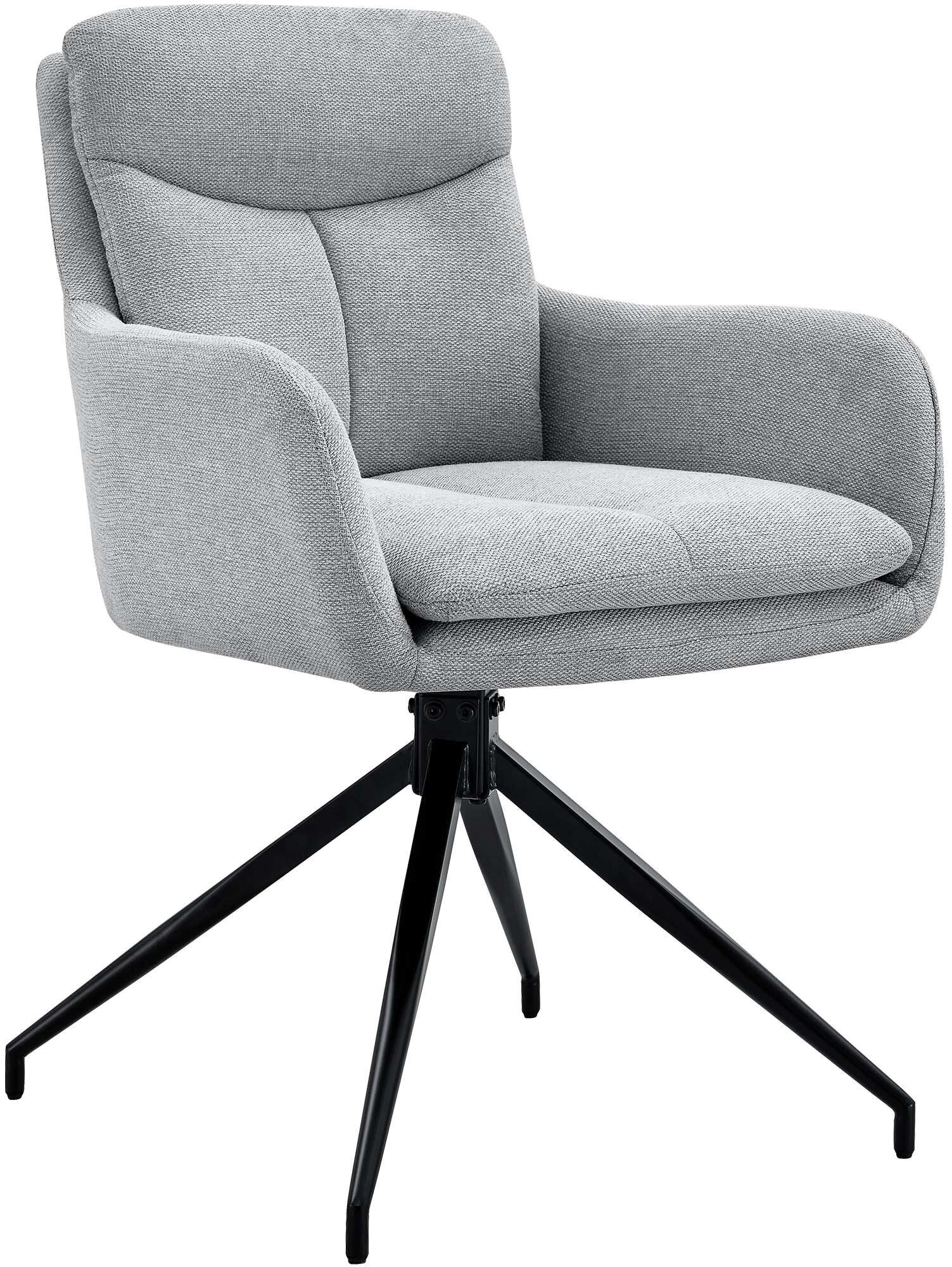 Esszimmerstuhl Somers Stoff, hellgrau