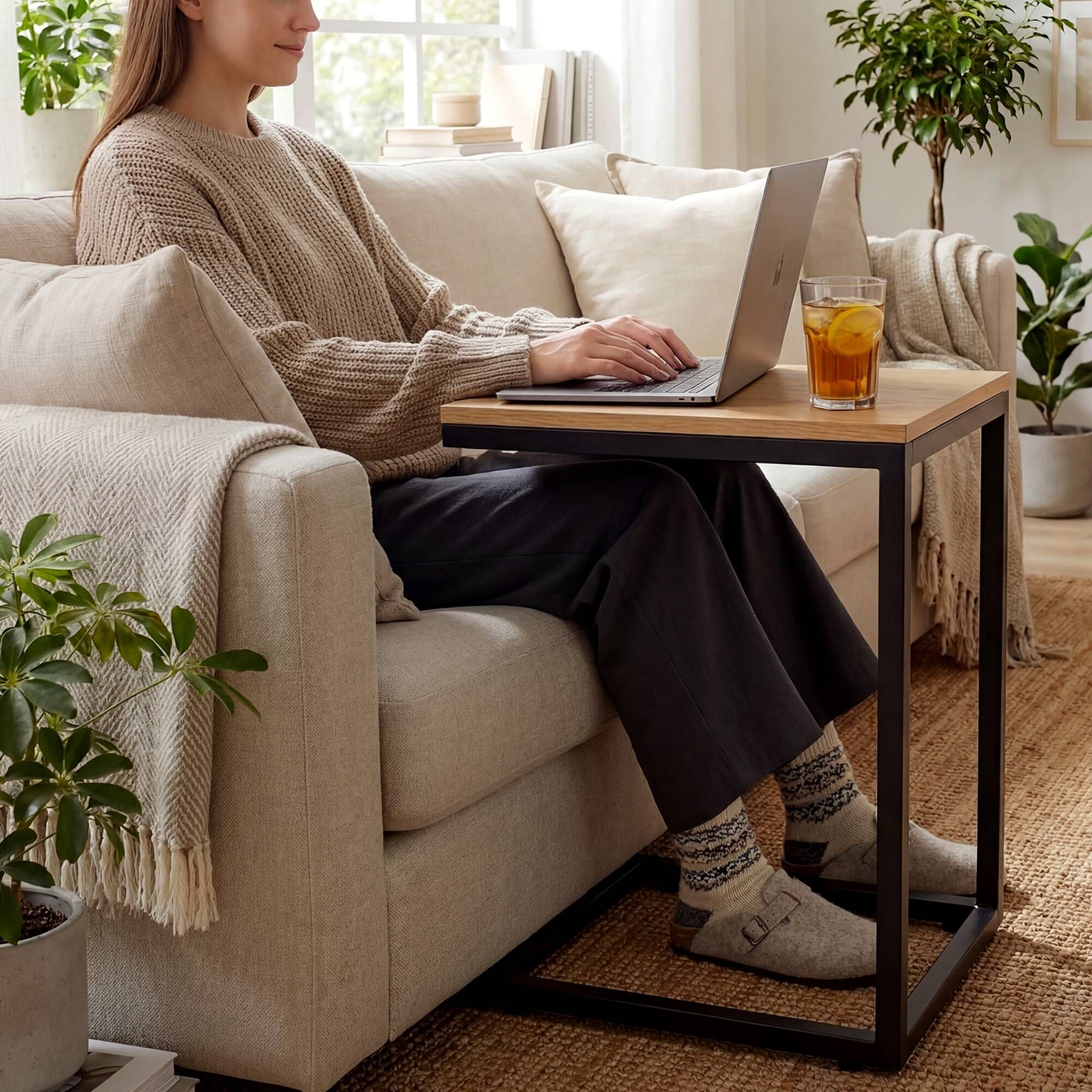 Tischgestell Metall 35x45x57,50 cm, schwarz