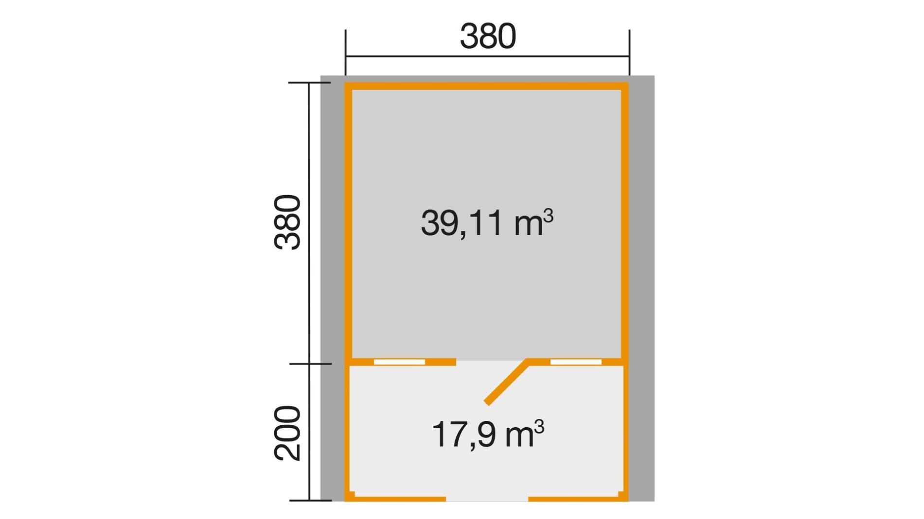 weka Gartenhaus 135 B 4,6x5,9m