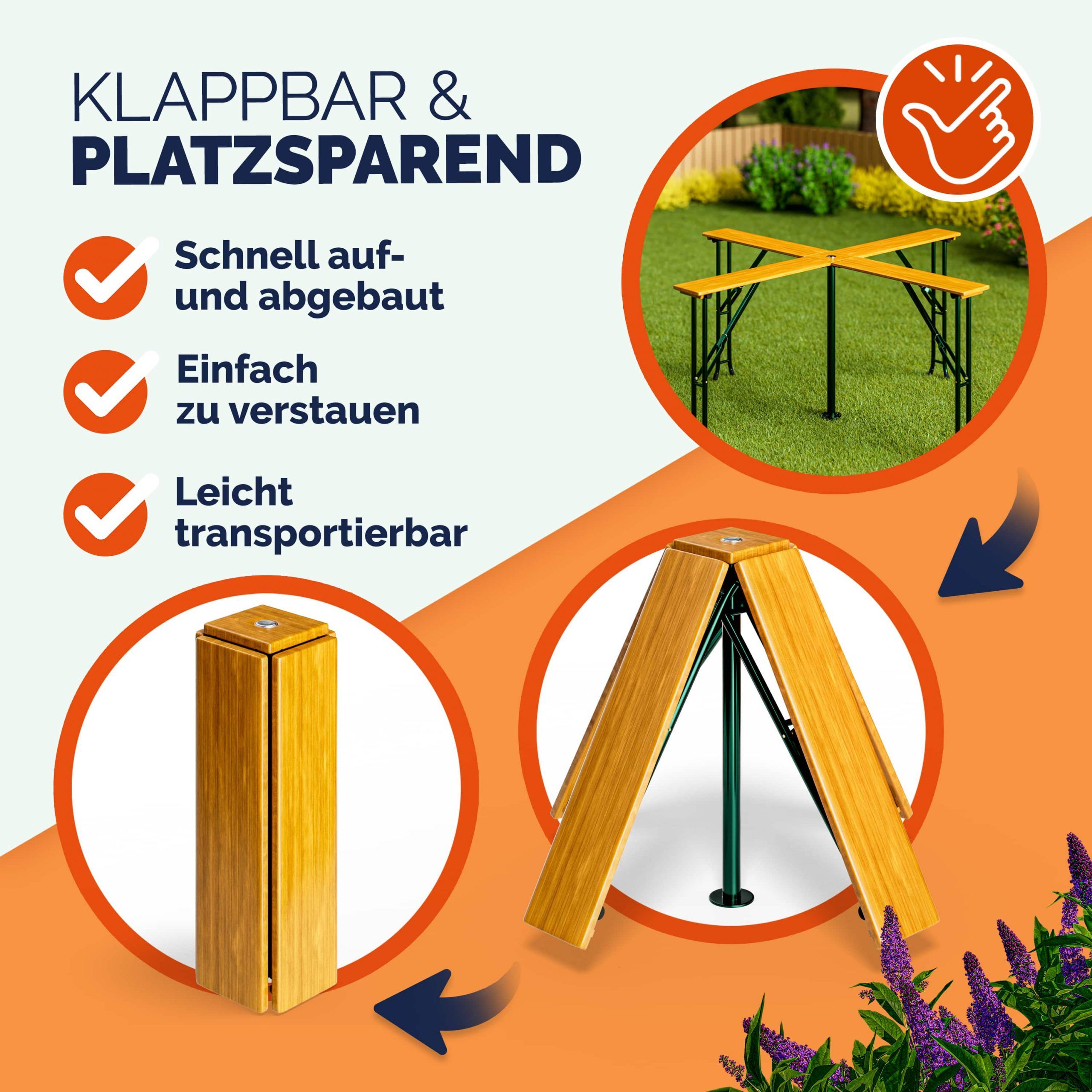 Stehtisch Quattro 241x241x104cm