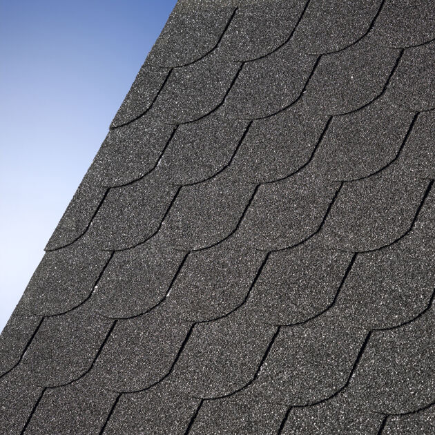 Dachschindeln Biberschwanz schwarz