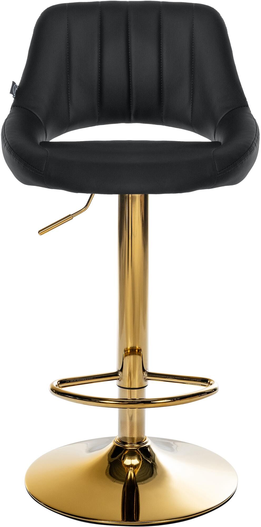 Barhocker Milet Kunstleder gold, schwarz