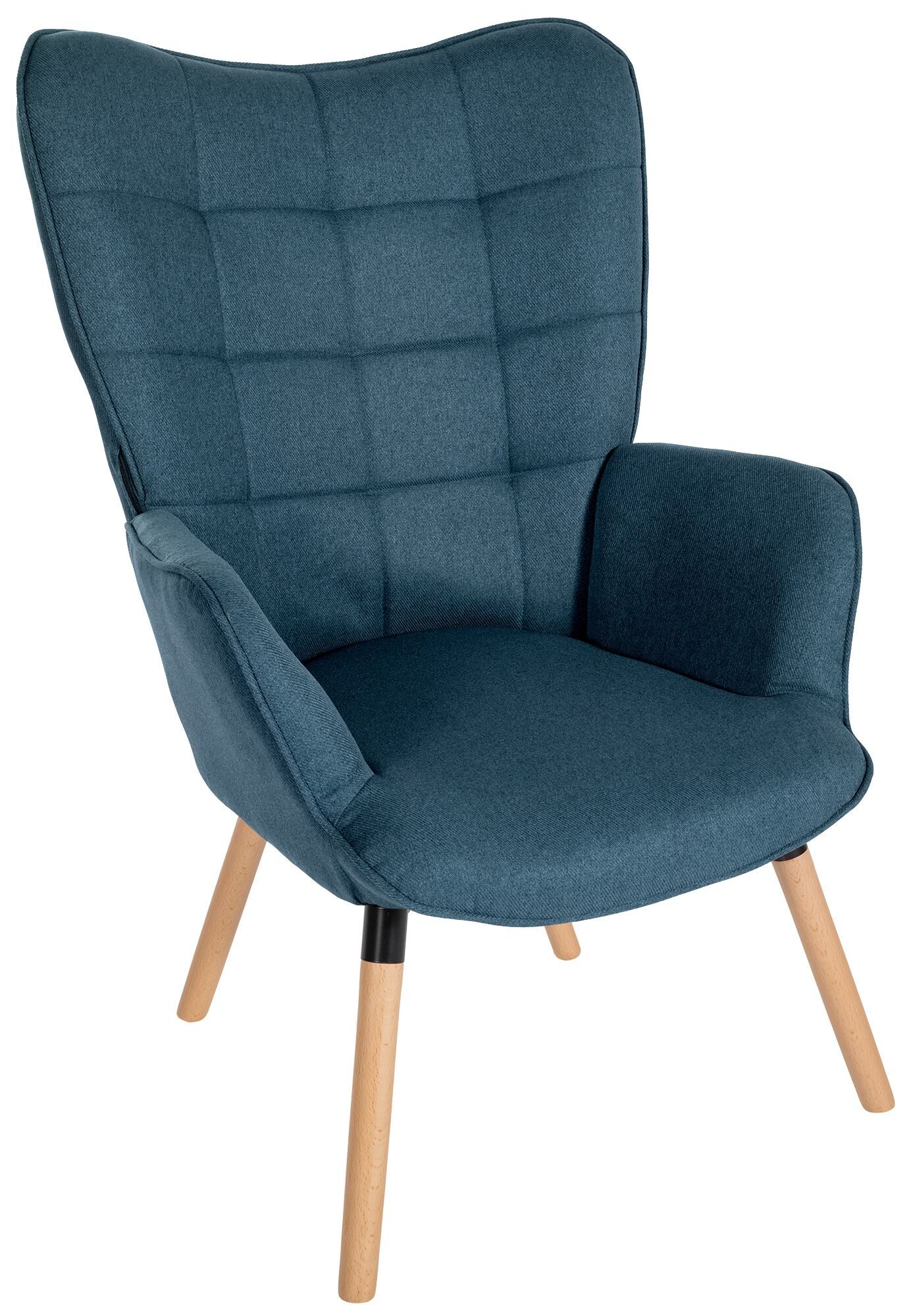 Sessel Garding Stoff, blau