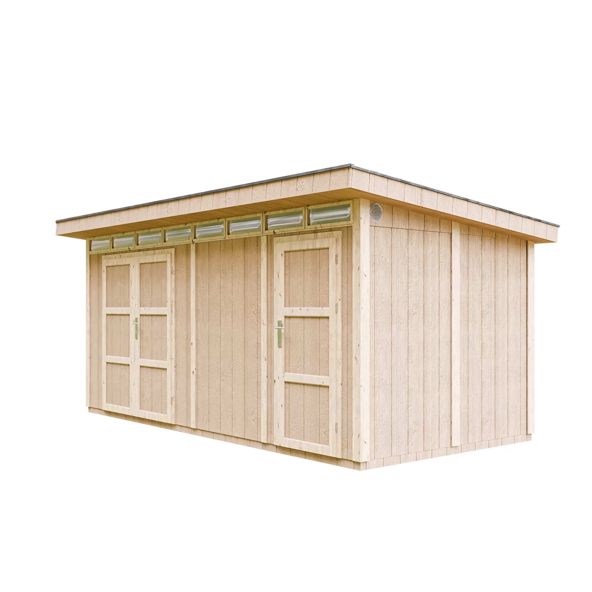 Pultdach Gartenhaus Norge 8 mit LP® SmartSide® M905C – 236 x 486 cm – 12 m2
