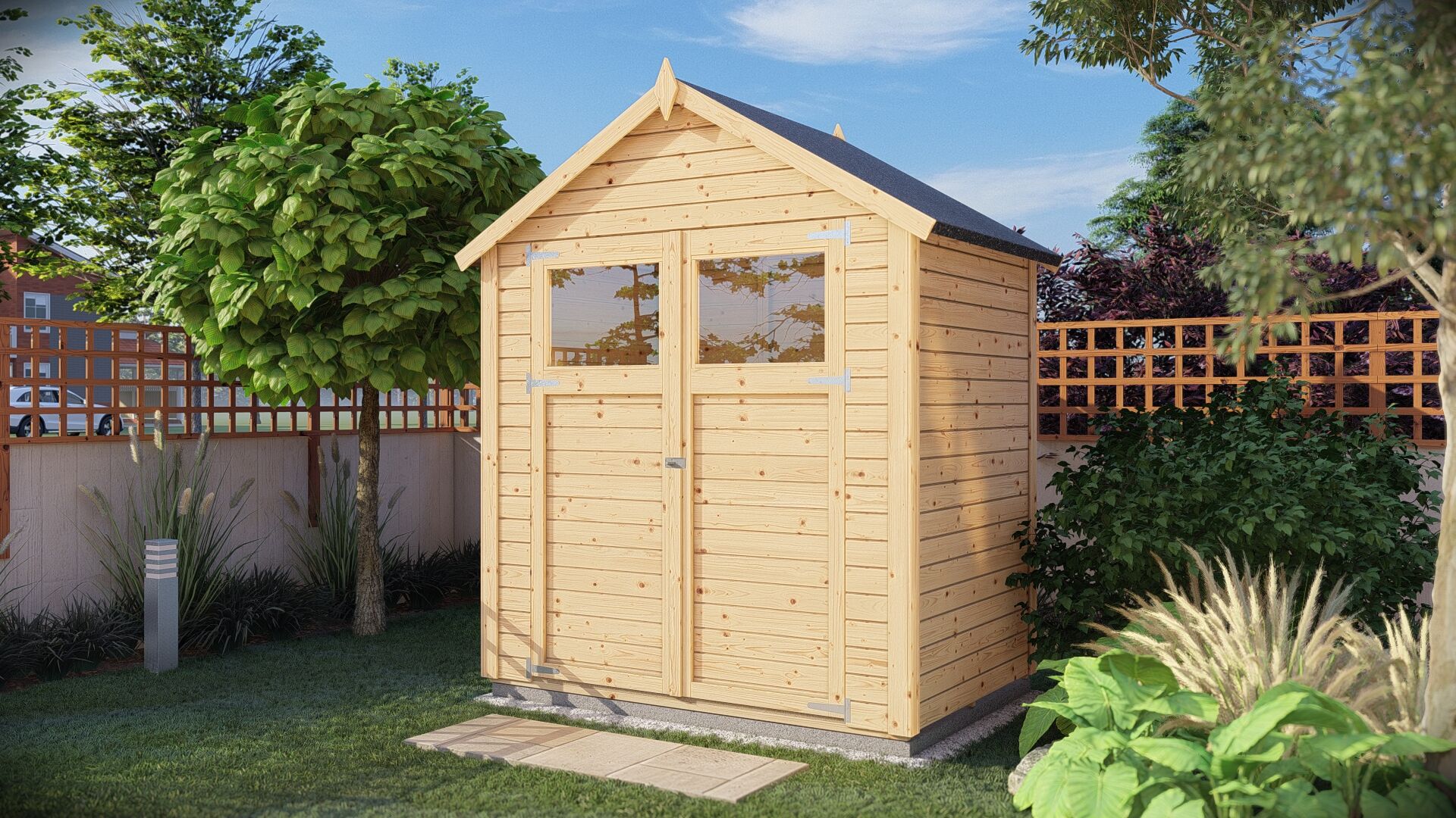 Gartenhaus Sylt 1 naturbelassen 180 x 120 cm