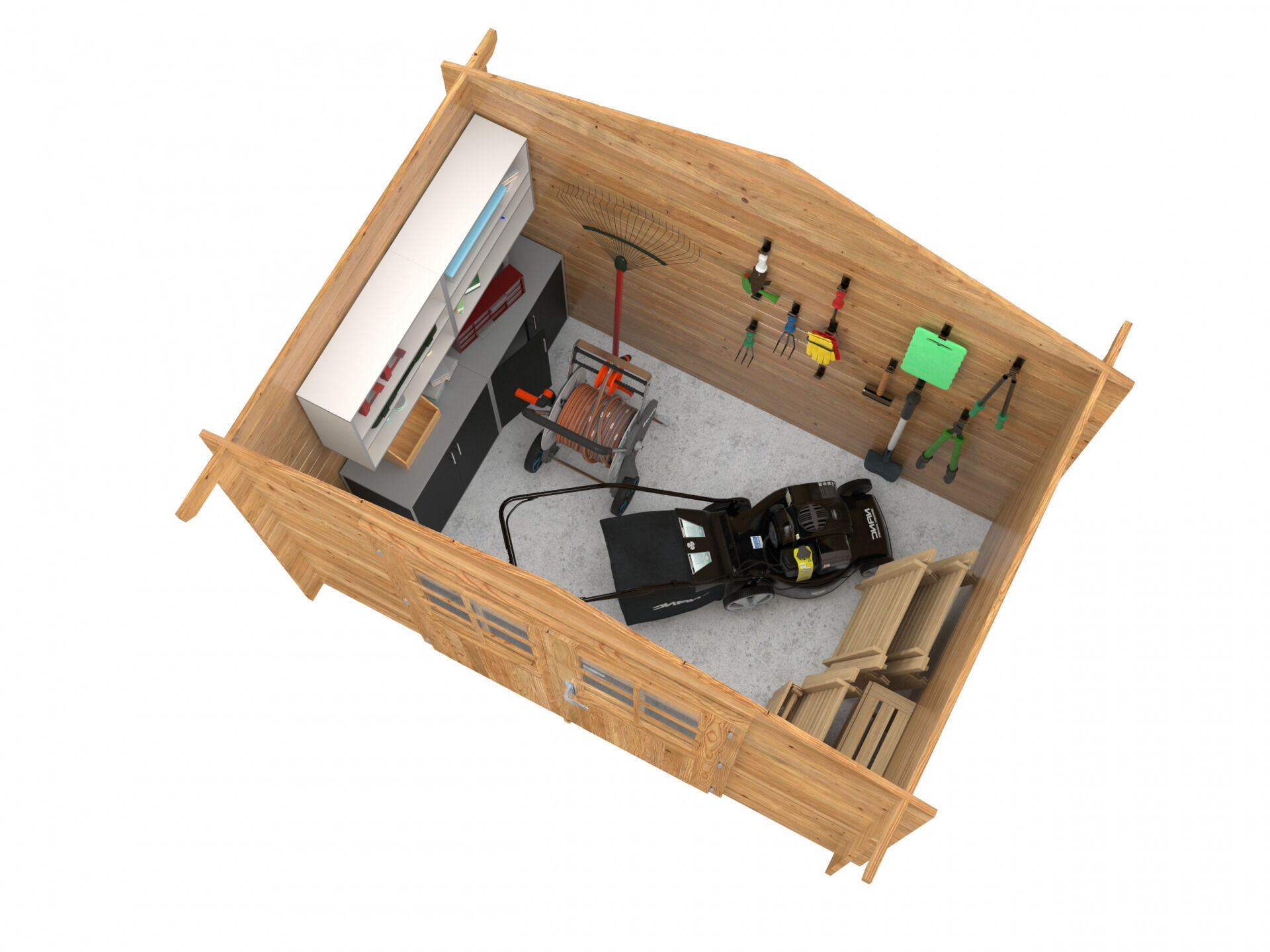 Palmako Gartenhaus Valentine 4,7 m², braun