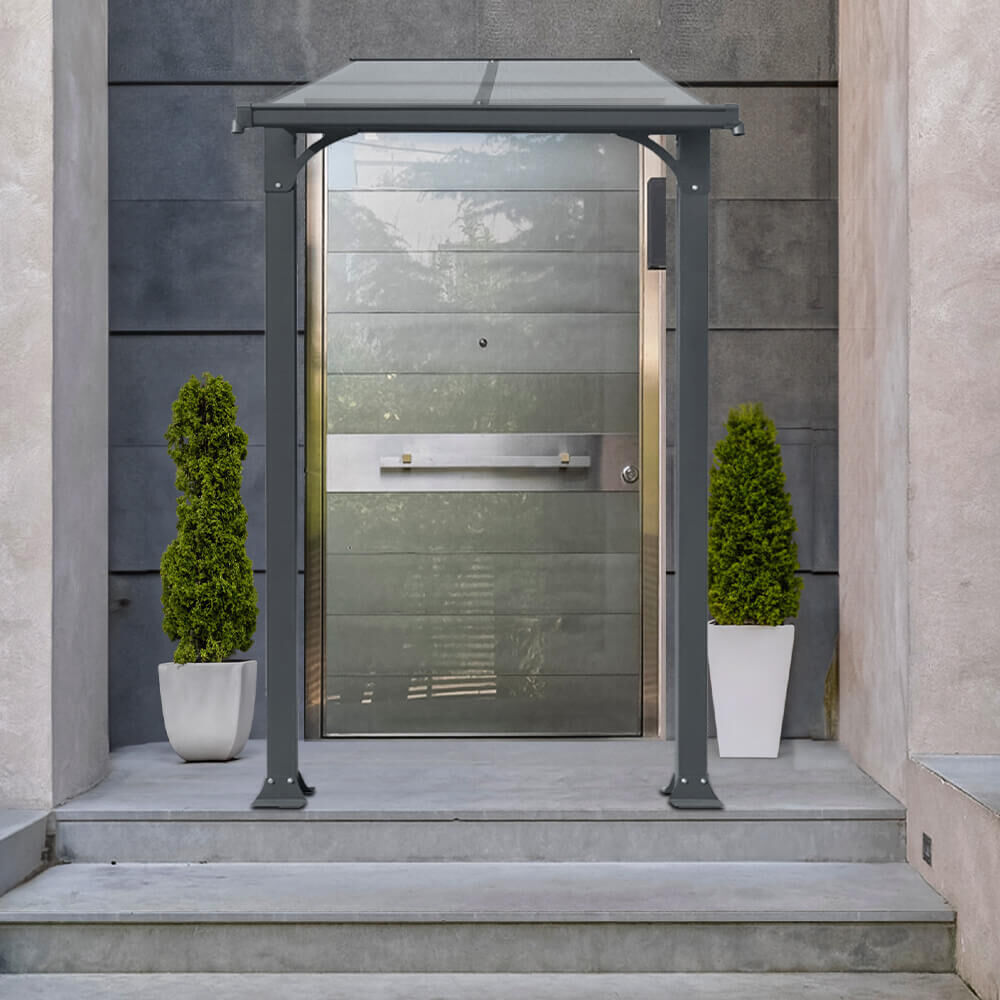 Vordach Haustür CUBIS S - 150 x 150 cm Anthrazit