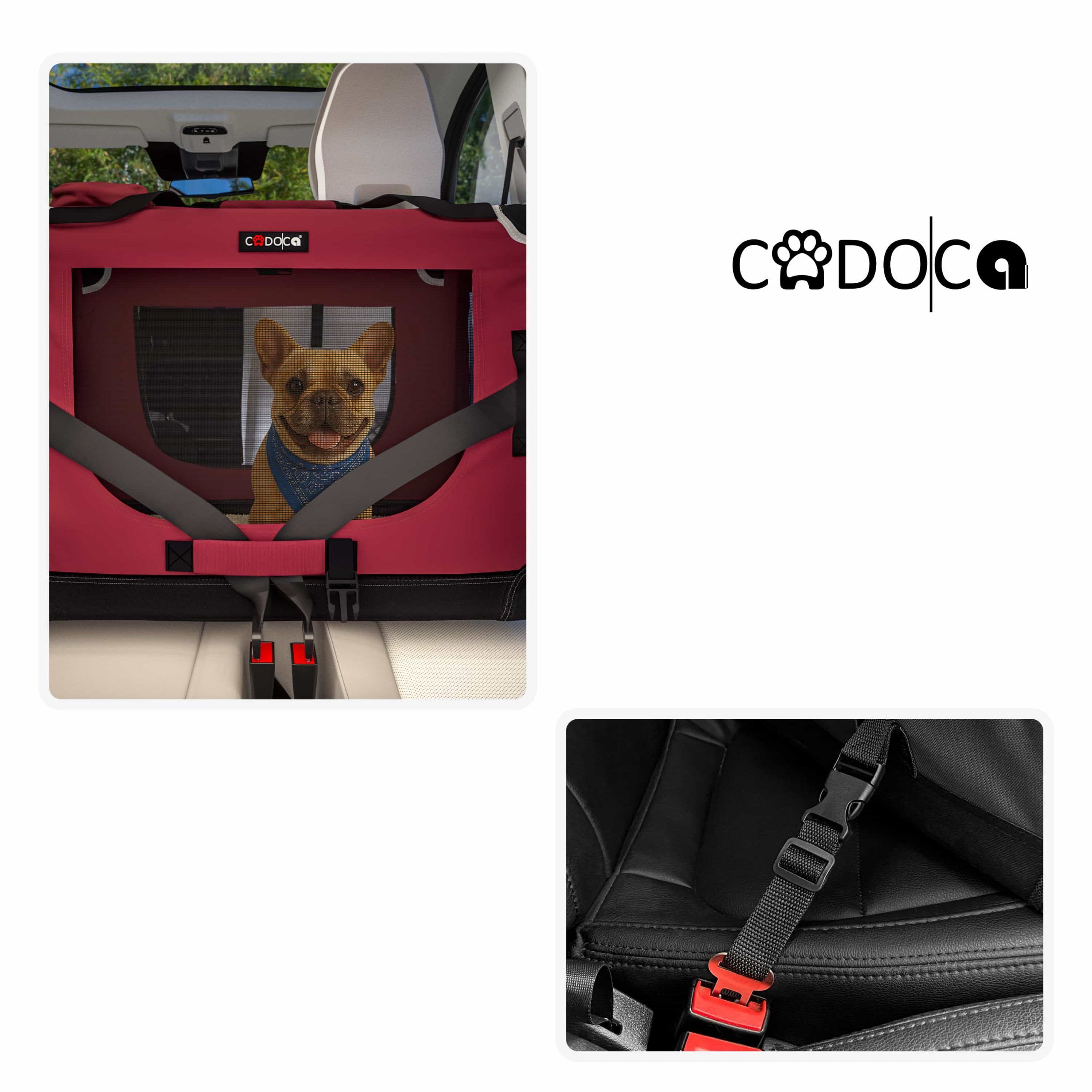 Hundebox faltbar XXL 90x60x66cm Dunkelrot