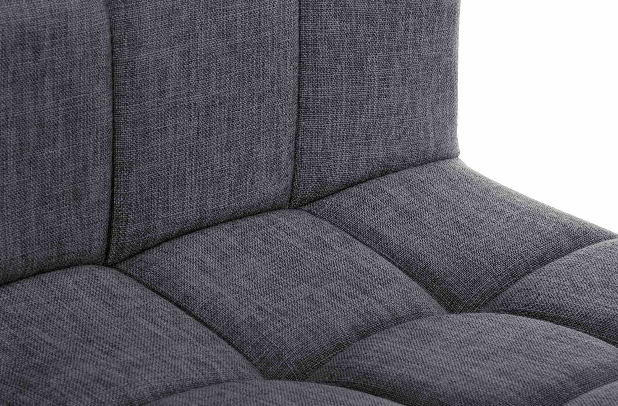 2er Set Barhocker Calma Stoff schwarz, hellgrau