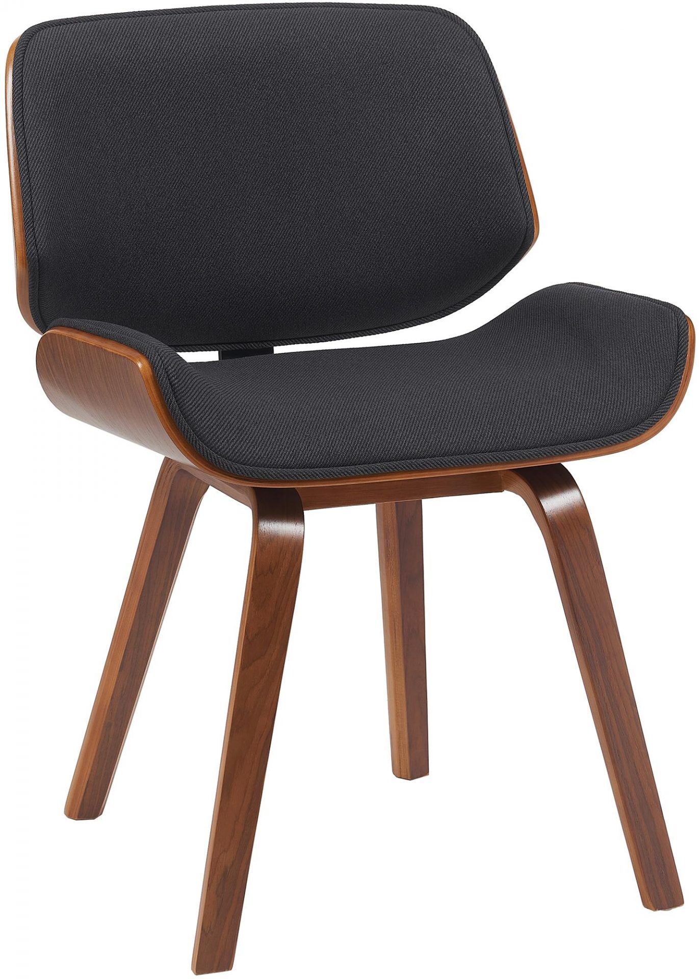 Besucherstuhl Beverley Stoff, walnuss/schwarz