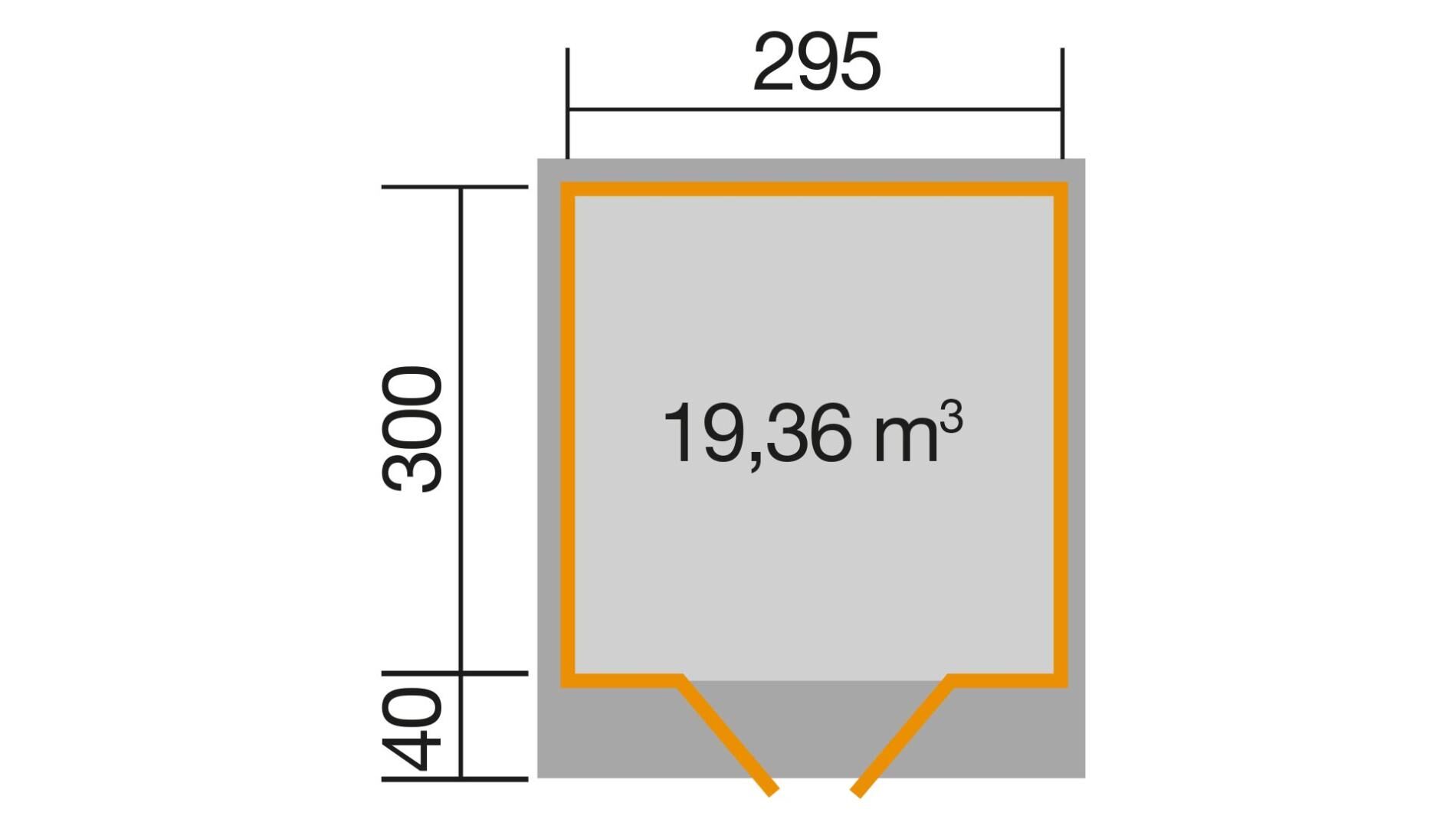 weka Gartenhaus 179 - 3,6x3,8m