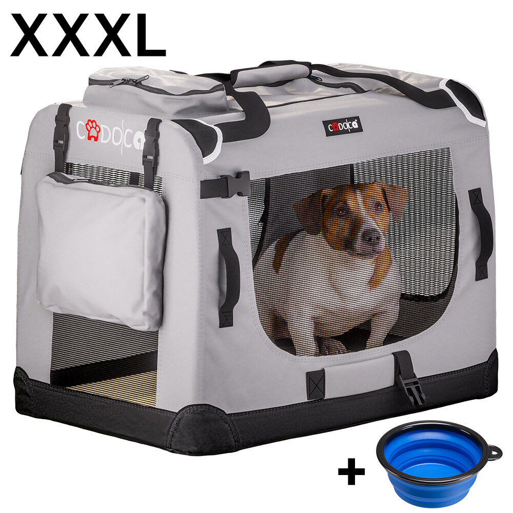 Hundebox faltbar XXXL 101x70x70cm Grau