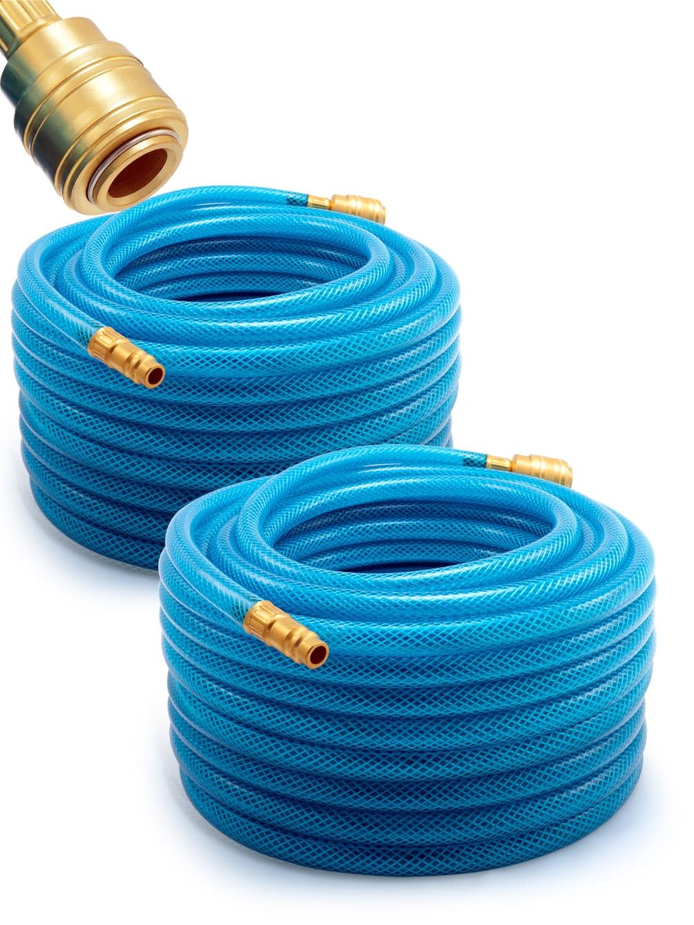 Druckluftschlauch 2er-Set 20m Schnellkupplung/Stecker