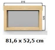 5889 Fenster feststehend 81 x 52 cm Modell A