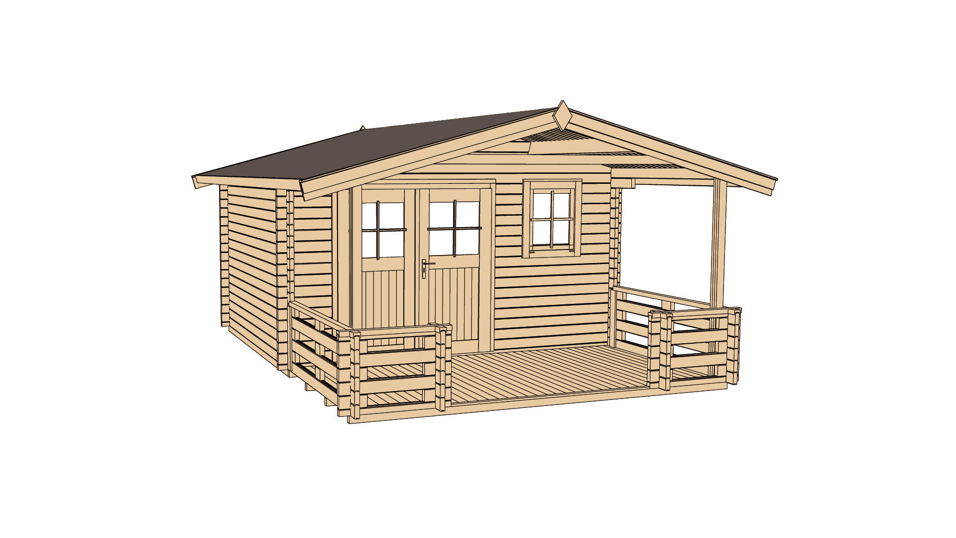 weka Gartenhaus 136 B 4,6x5,9m