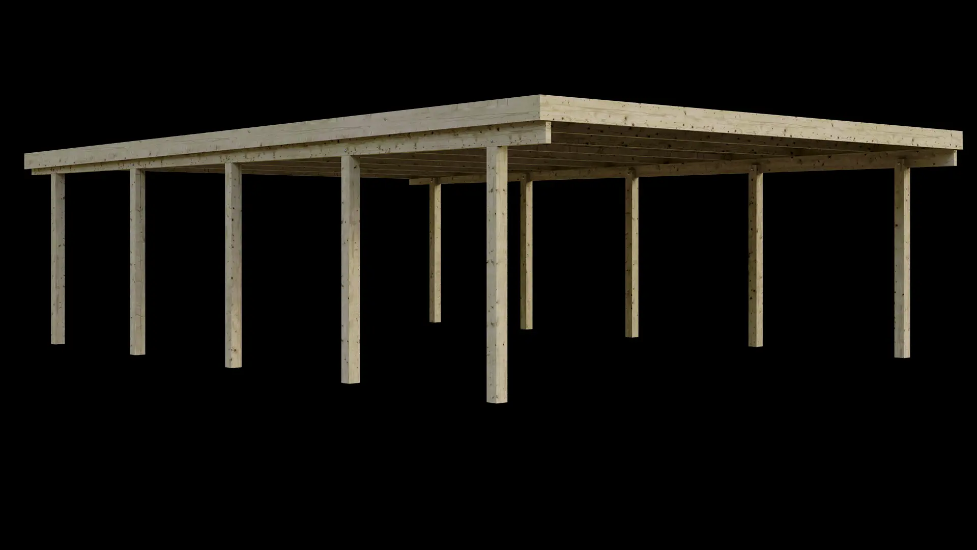 Carport VC 610x900 Kiefer Massivholz