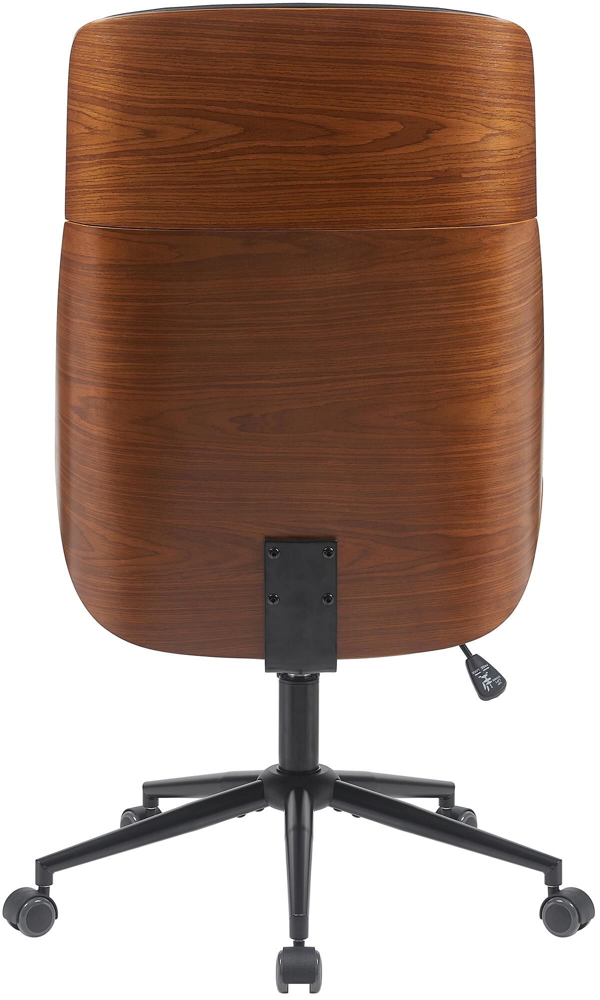 Bürostuhl Martil walnuss/schwarz, schwarz