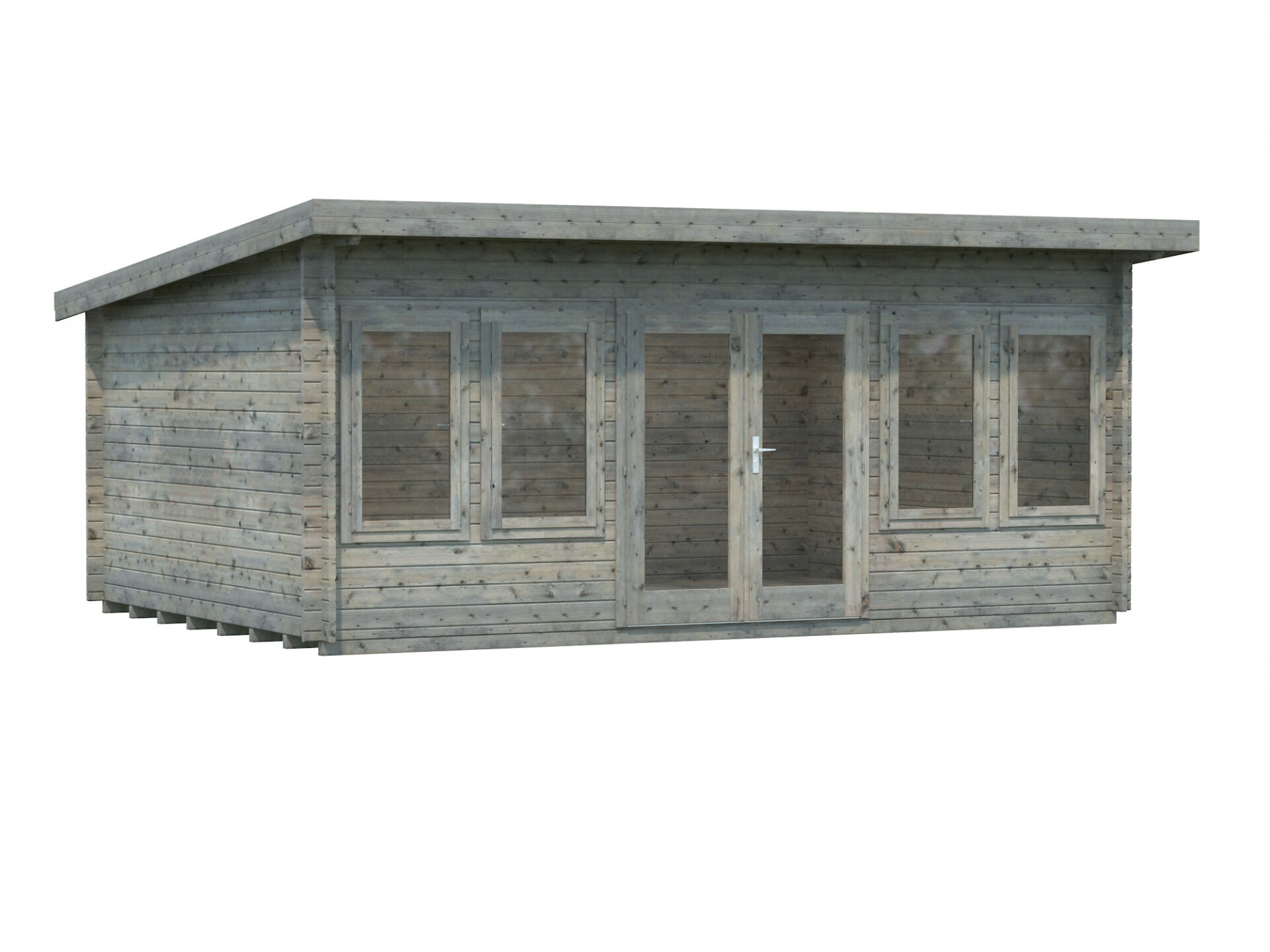 Flachdach Palmako Gartenhaus Lisa 19,4 m²