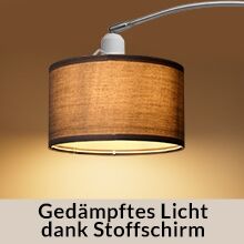 Design Bogenlampe Grau 150-175cm verstellbar