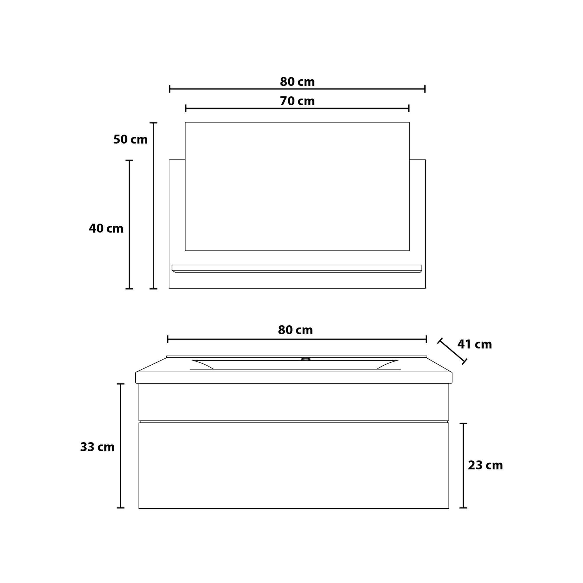 Badmöbel Komplettset WANGEROOGE BIG M - Weiß Made in Germany