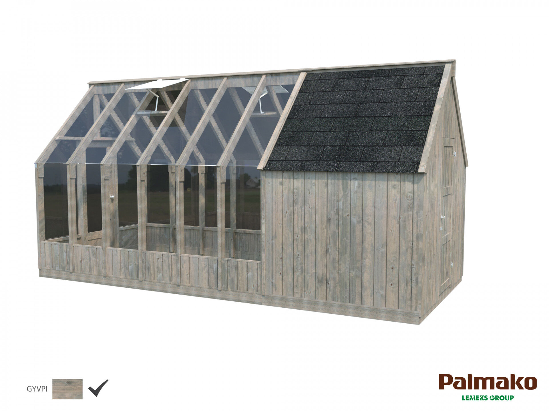 Palmako Gewächshaus Emilia Geräteraum 4,0 m²
