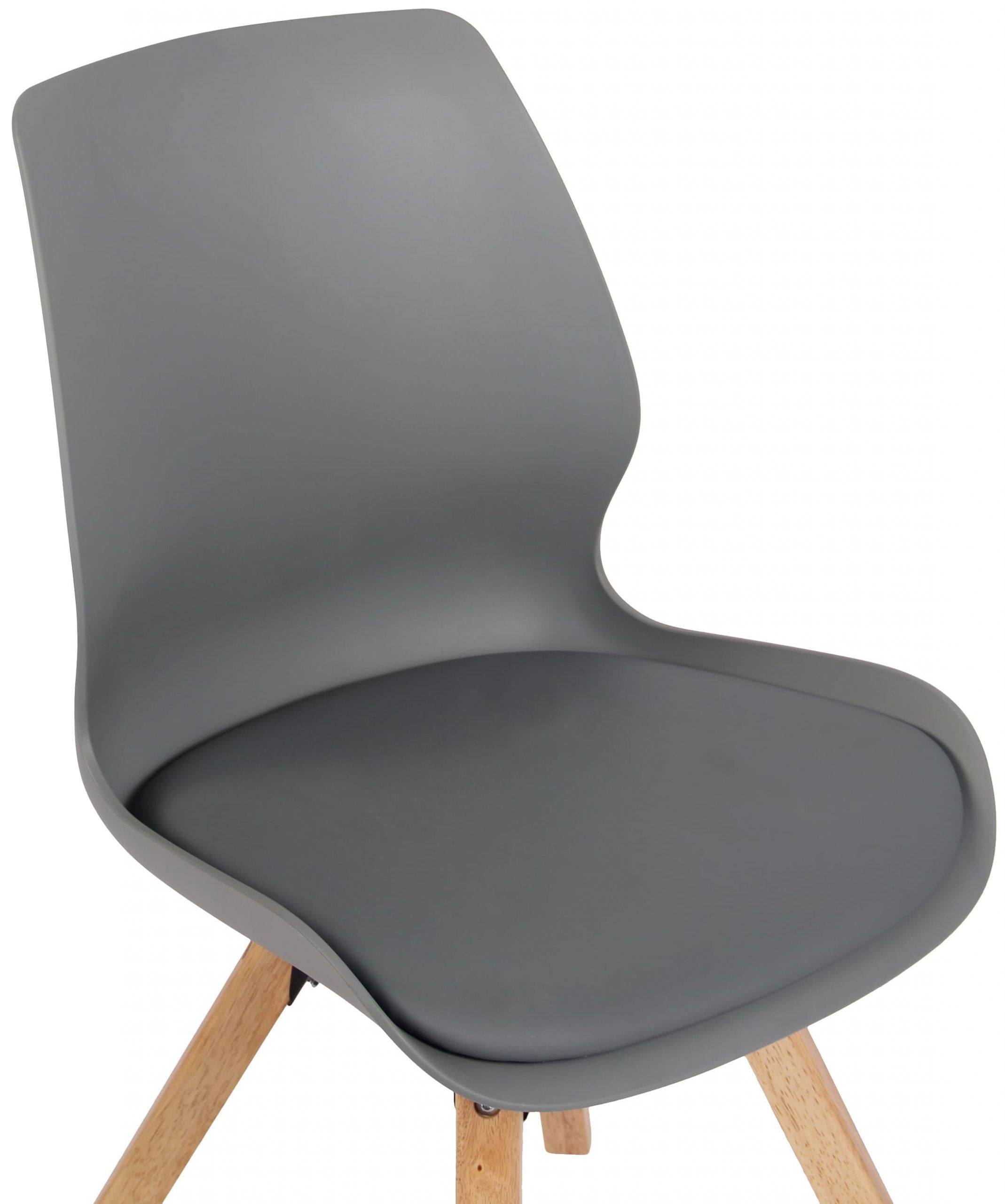 Stuhl Luna Kunststoff, grau