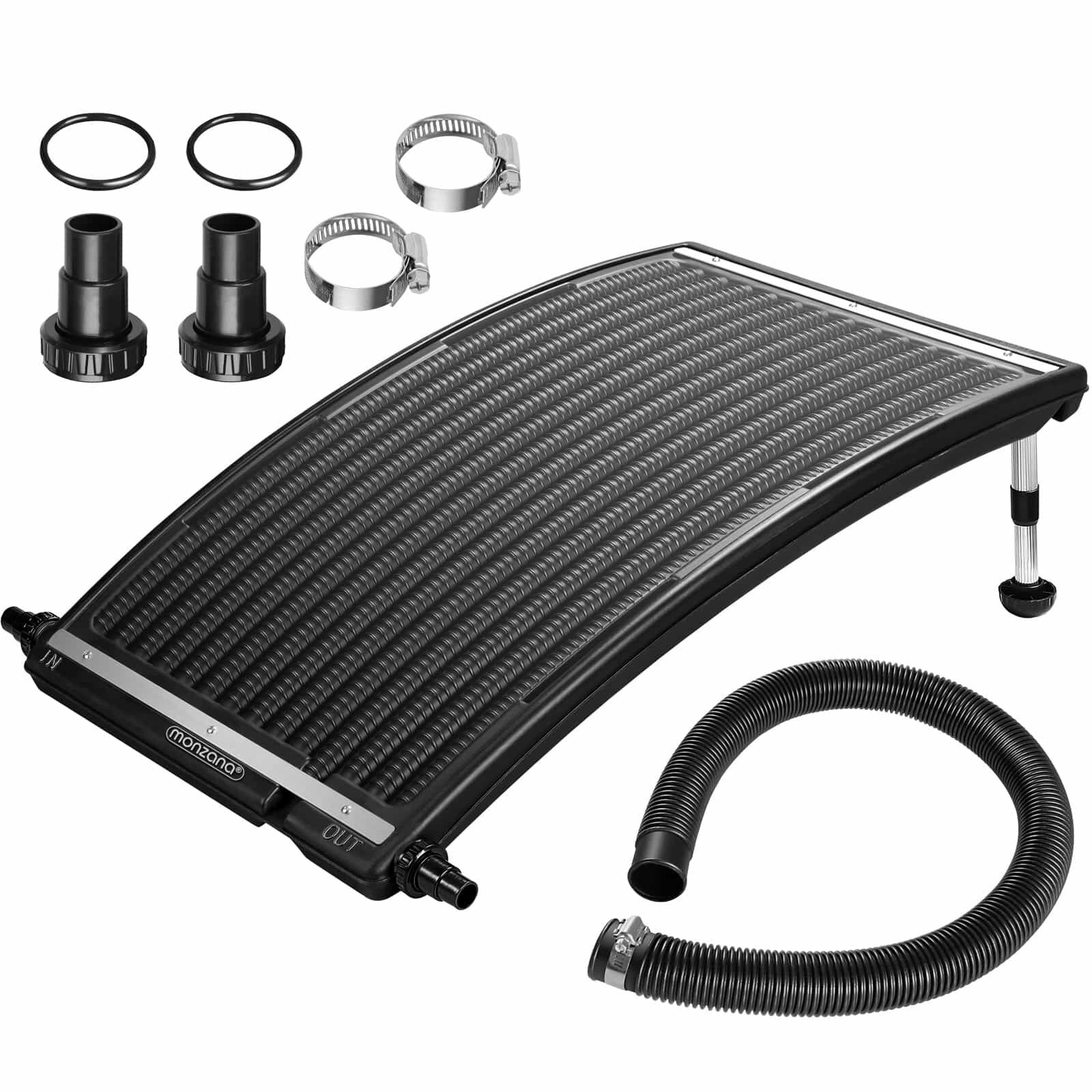 Poolheizung Solar Anthrazit 112x55x14cm Sonnenkollektor Solarheizung