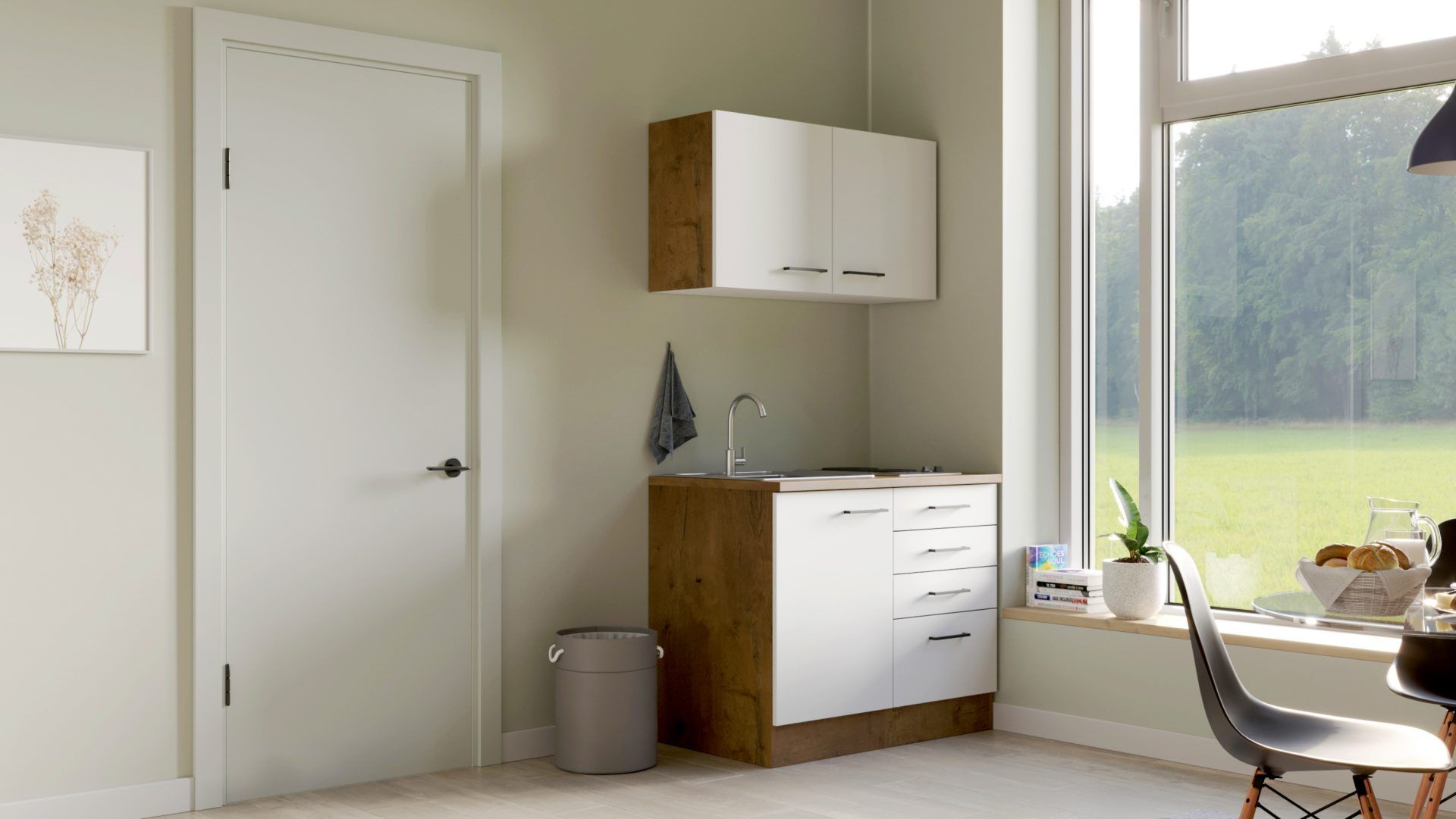 Miniküche Avila 100 cm mit E-Geräten