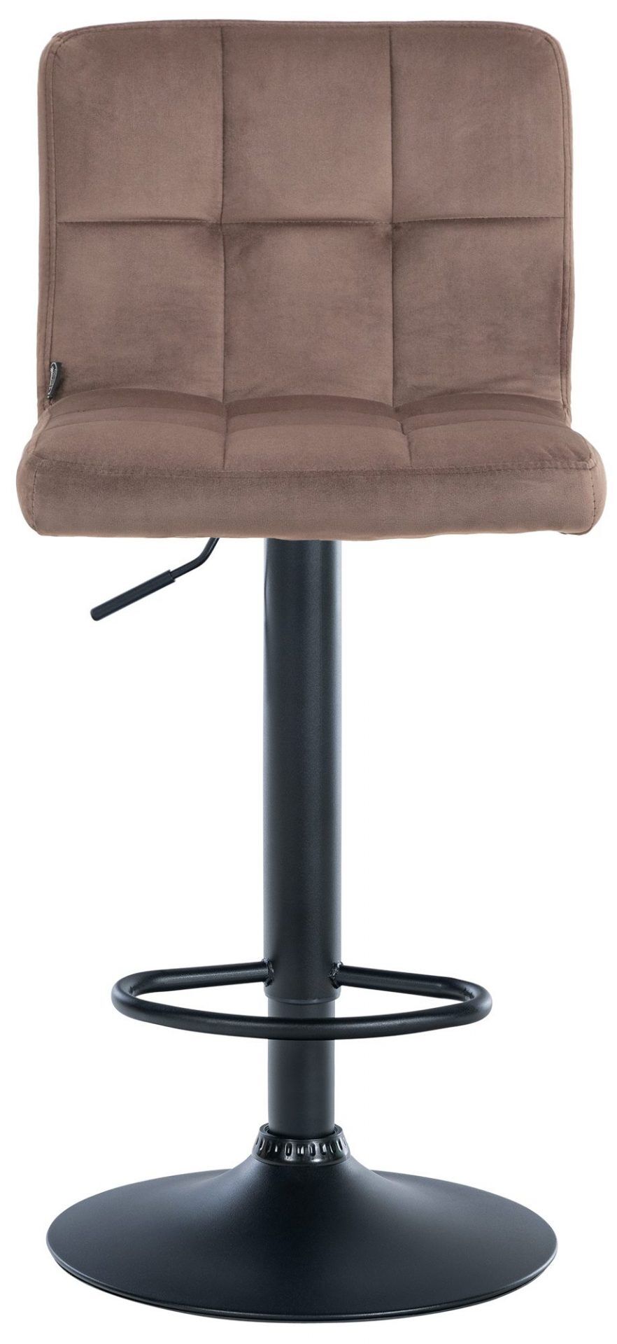 2er Set Barhocker Peru Samt schwarz, braun