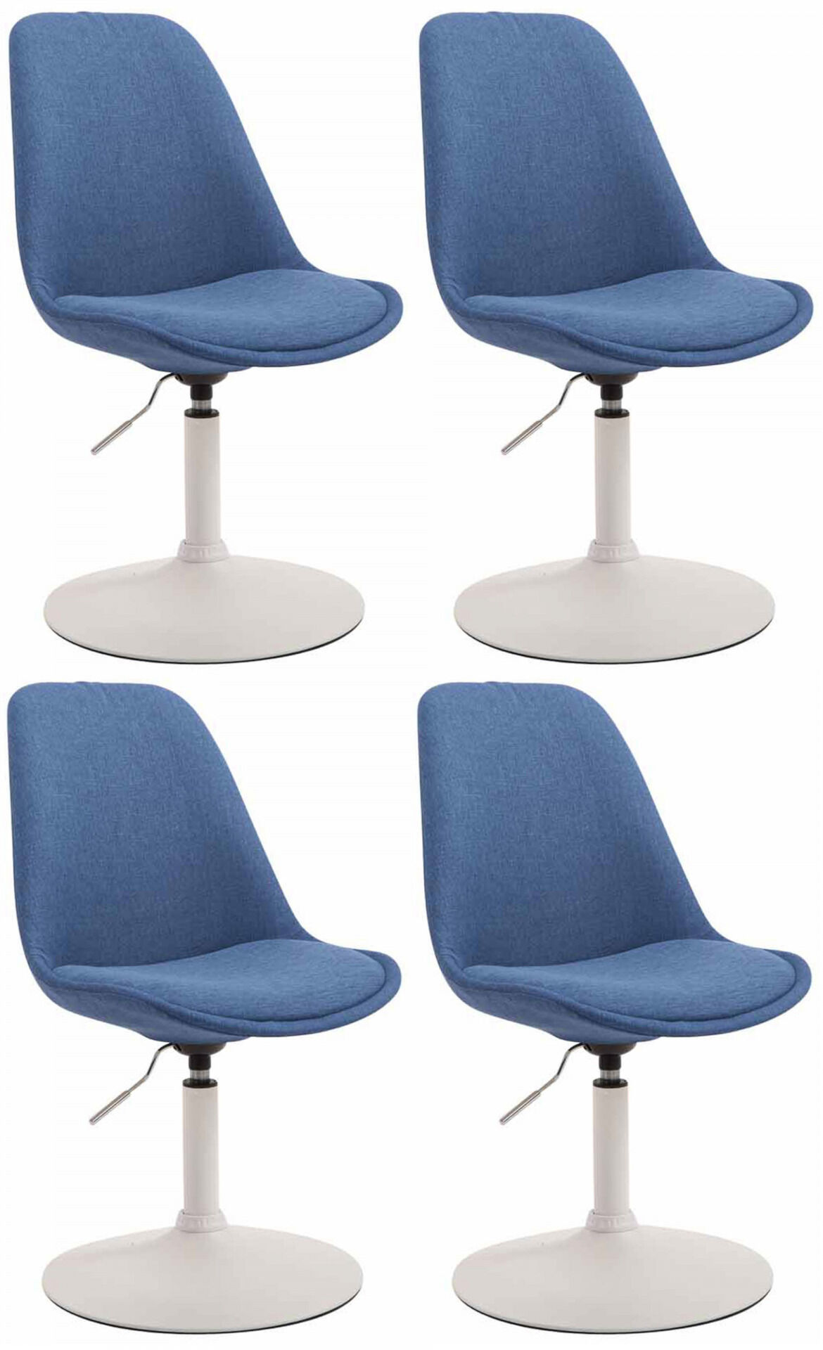 4er Set Stühle Maverick W Stoff, blau