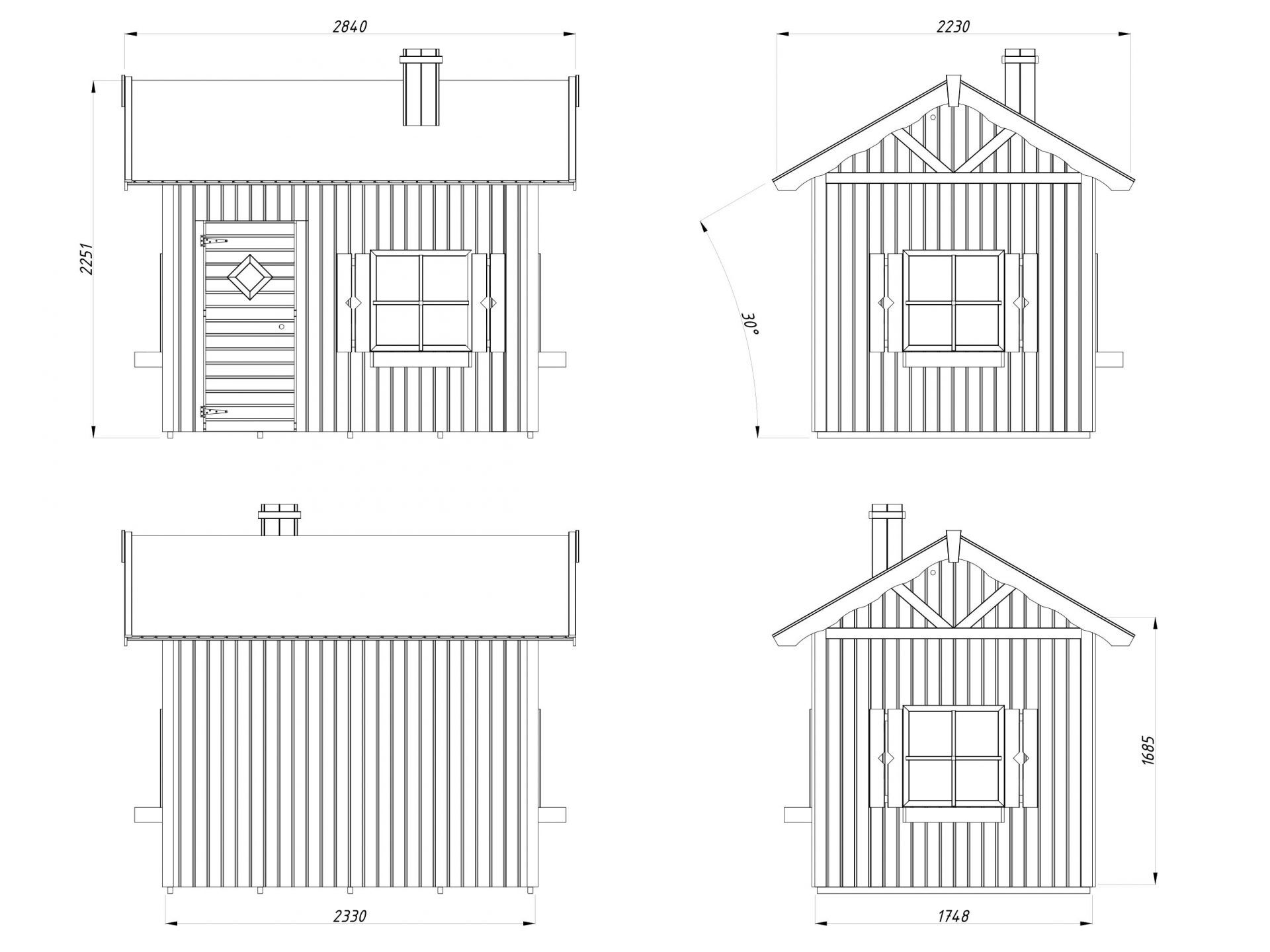 Palmako Kinderspielhaus Grete 3,7 m²