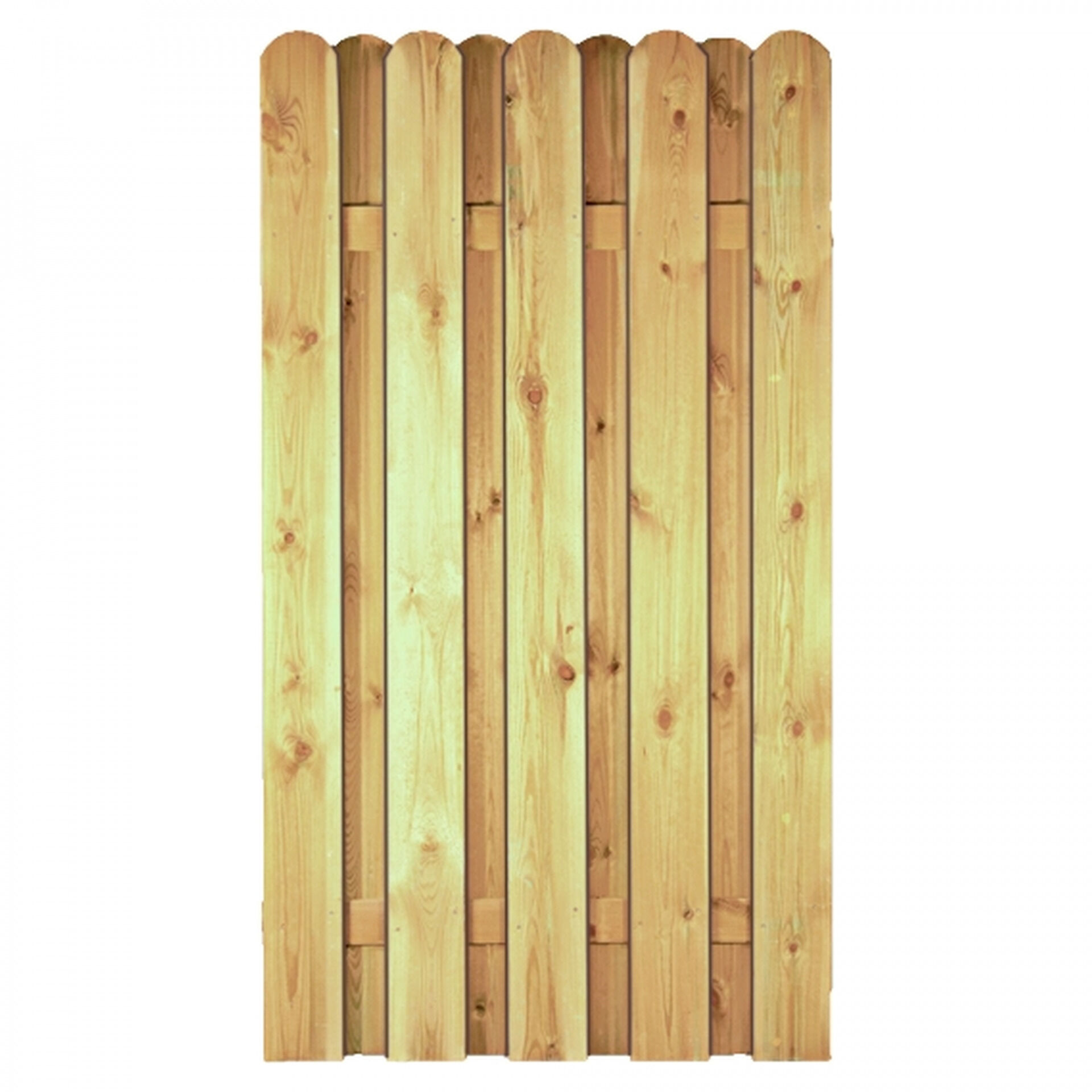 DAAN-Serie gerade, 100 x 180 cm, kdi-grün, Lamellen 20 x 145 mm, geschraubt