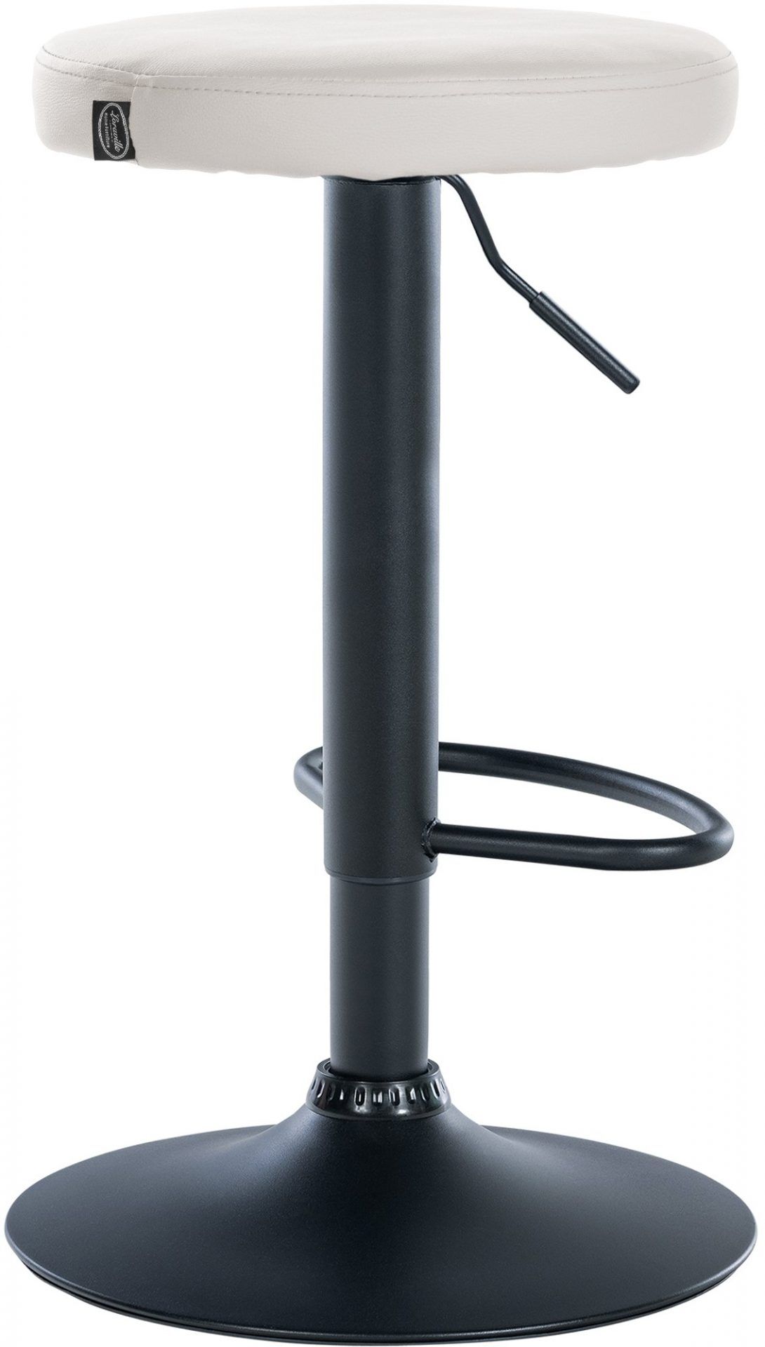 2er Set Barhocker Ponte Kunstleder schwarz, weiß