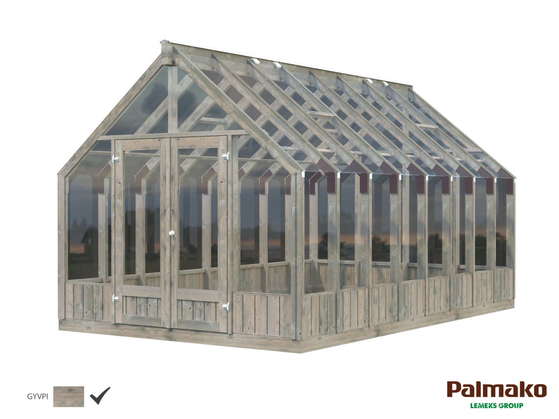 Palmako Gewächshaus Emilia 13,8 m²
