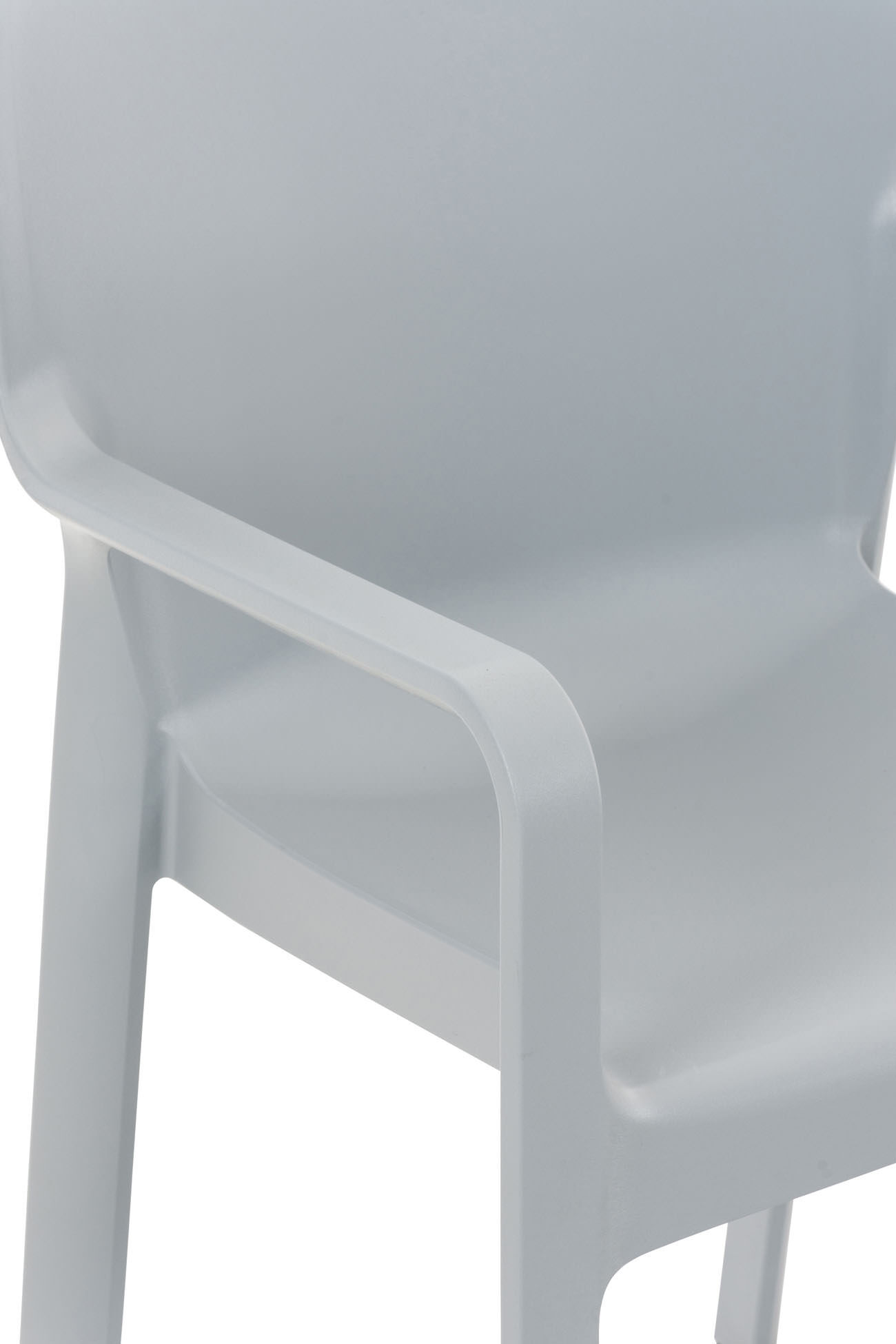 2er SET Stapelstuhl DIVA, hellgrau