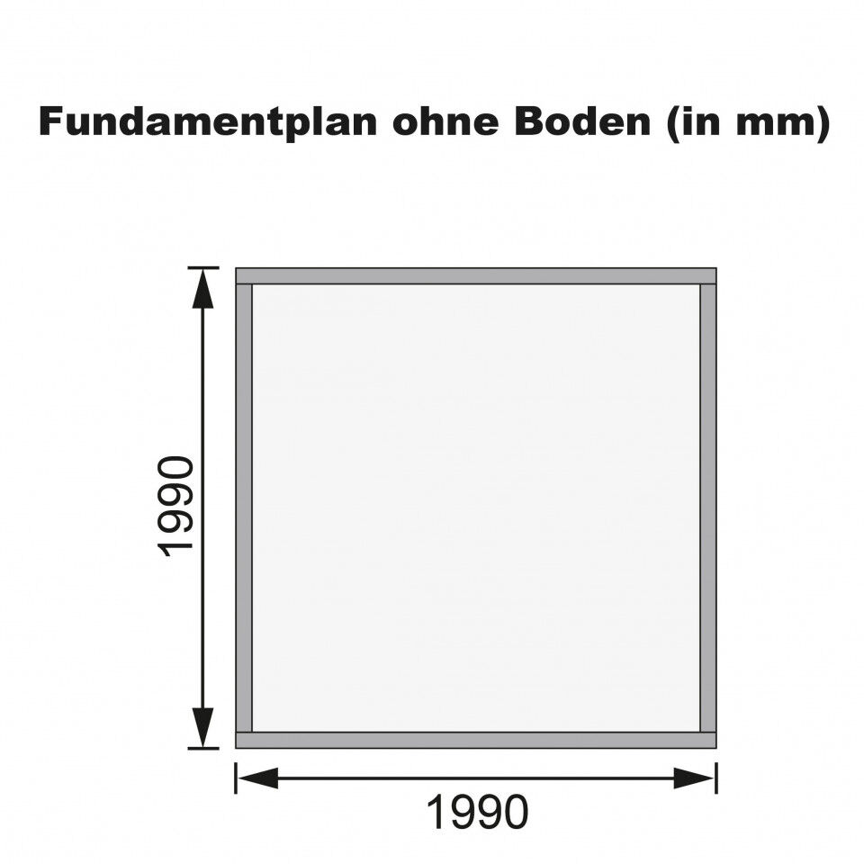 Pultdach Gartenhaus Kandern 1 terragrau
