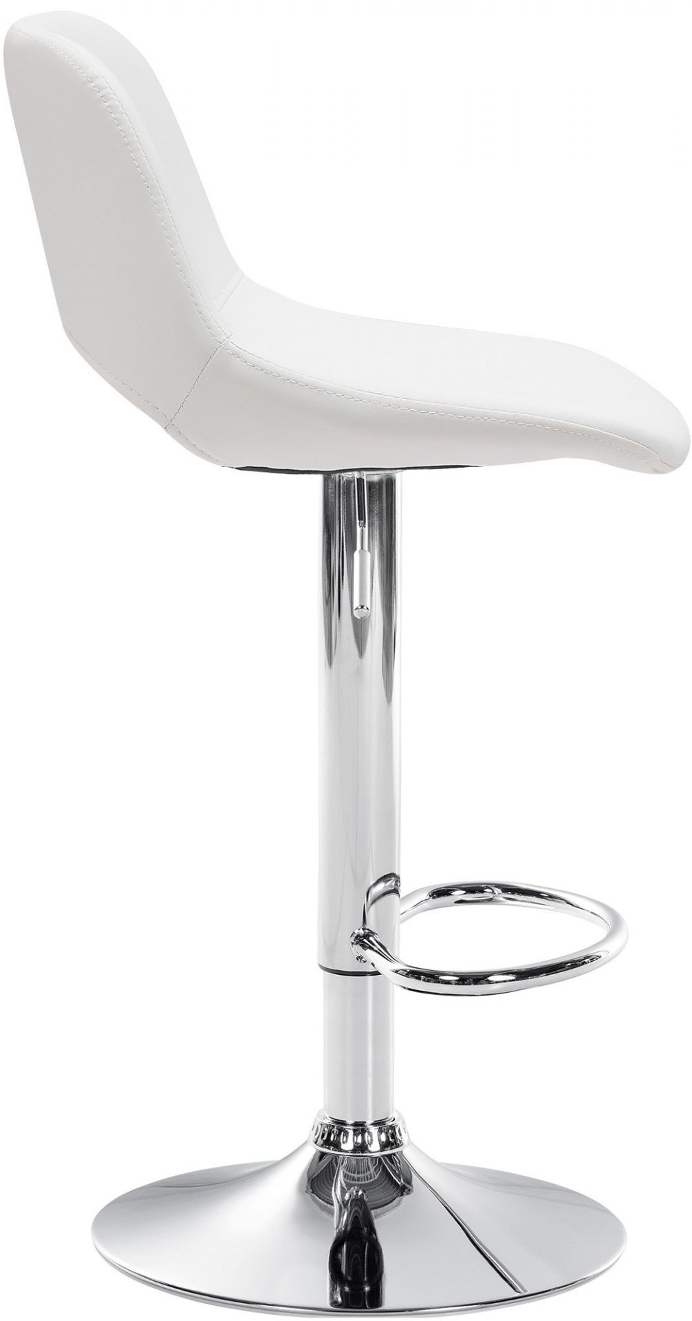 Barhocker Camden Kunstleder chrom, weiß
