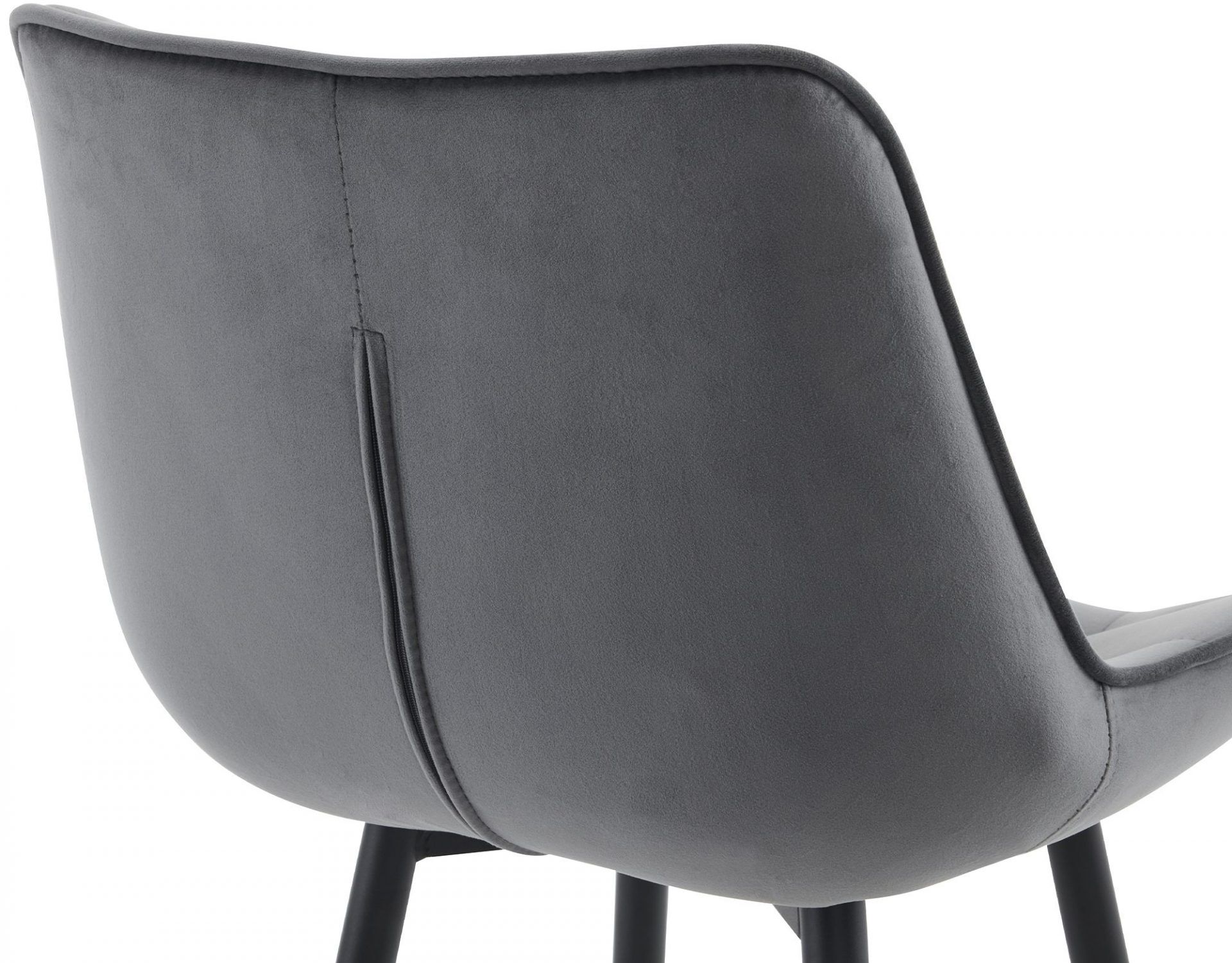 Barhocker Dartford Samt, dunkelgrau