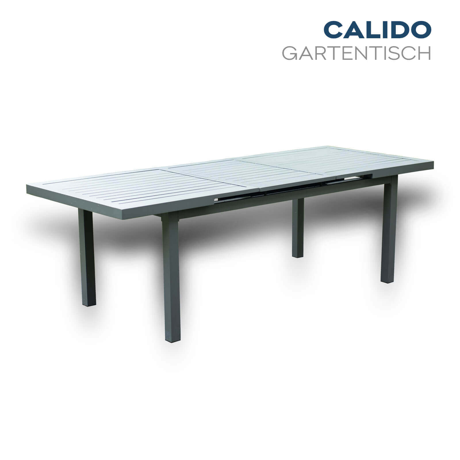 Garten-Sitzgruppe CALIDO MADERA inklusive ausziehbarer Gartentisch + 10 Stühlen