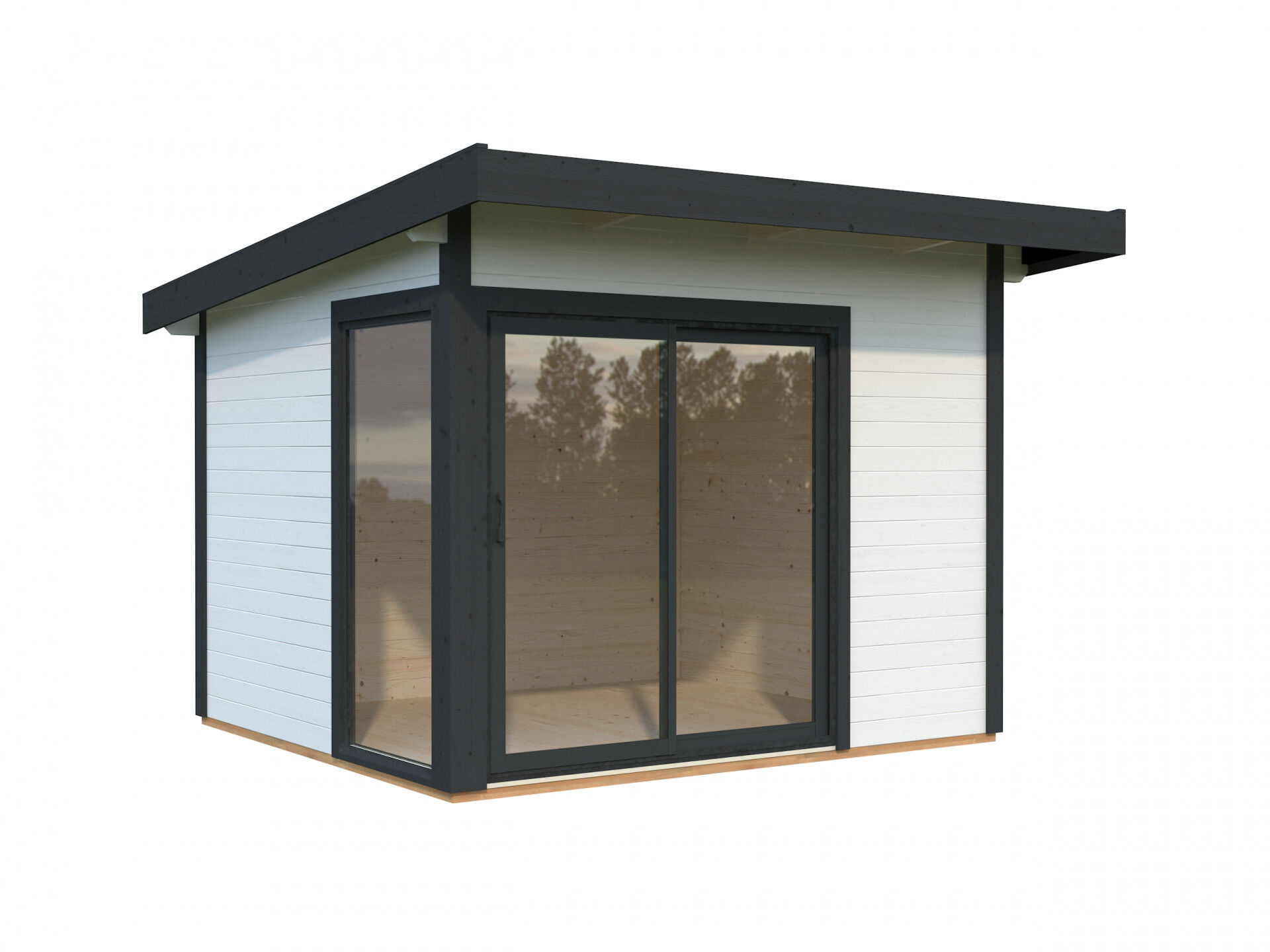 Palmako Pultdach Gartenhaus Andrea 7,5 m2 Slide Plus