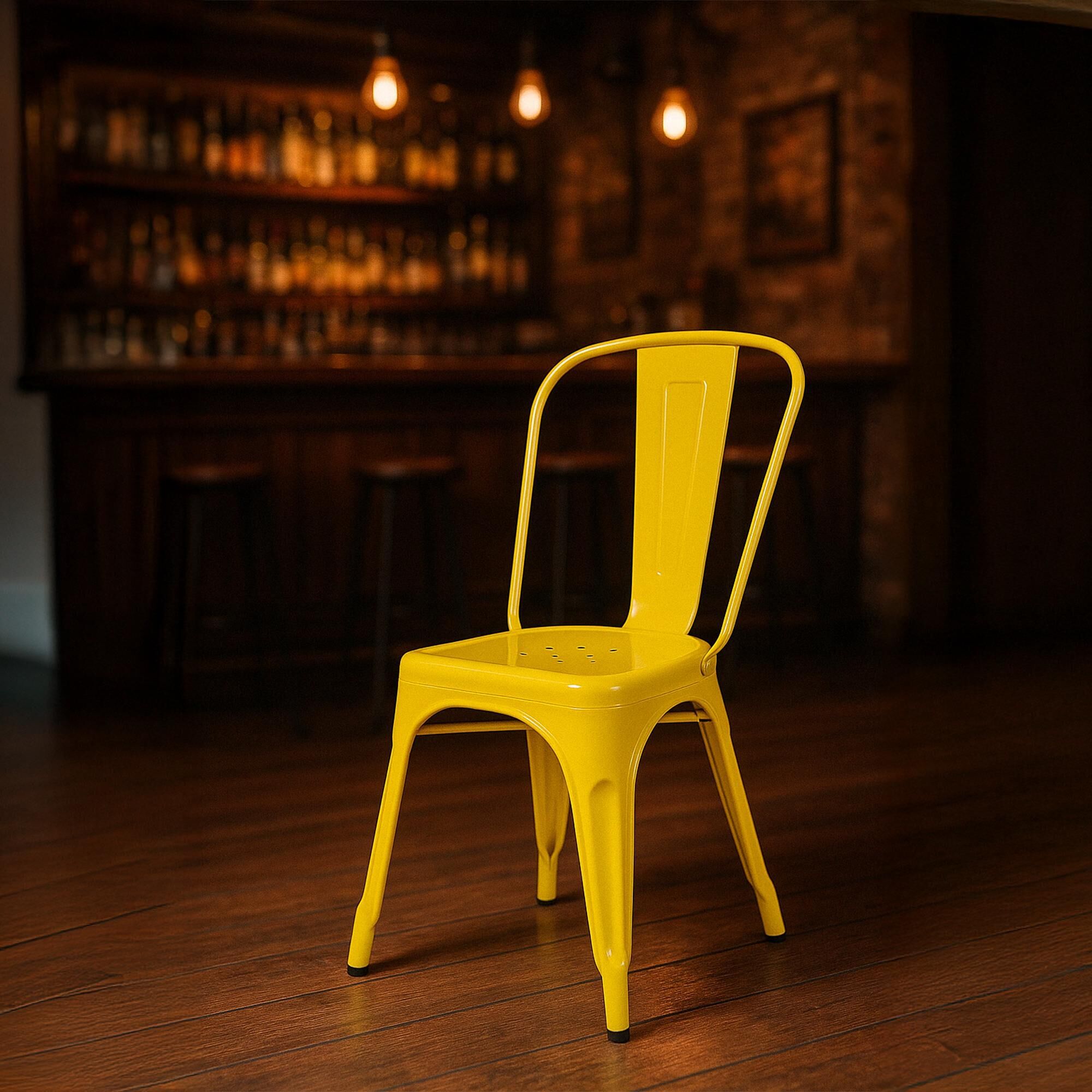 4er Set Stuhl Benedikt, gelb