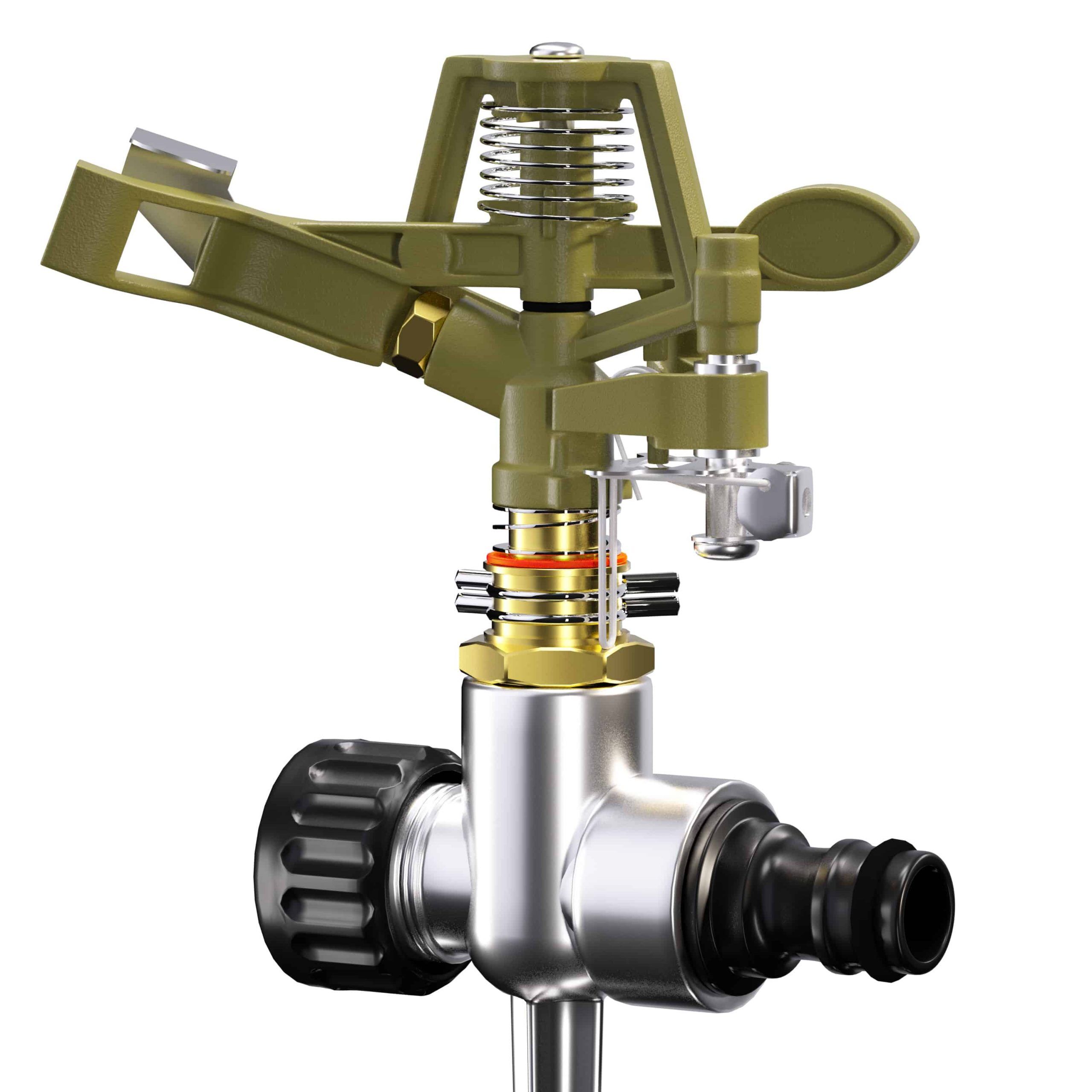 Rasensprenger Impulsregner 29x11x6cm 530m²