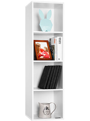 Bücherregal Skylar Weiß 106x30x30cm