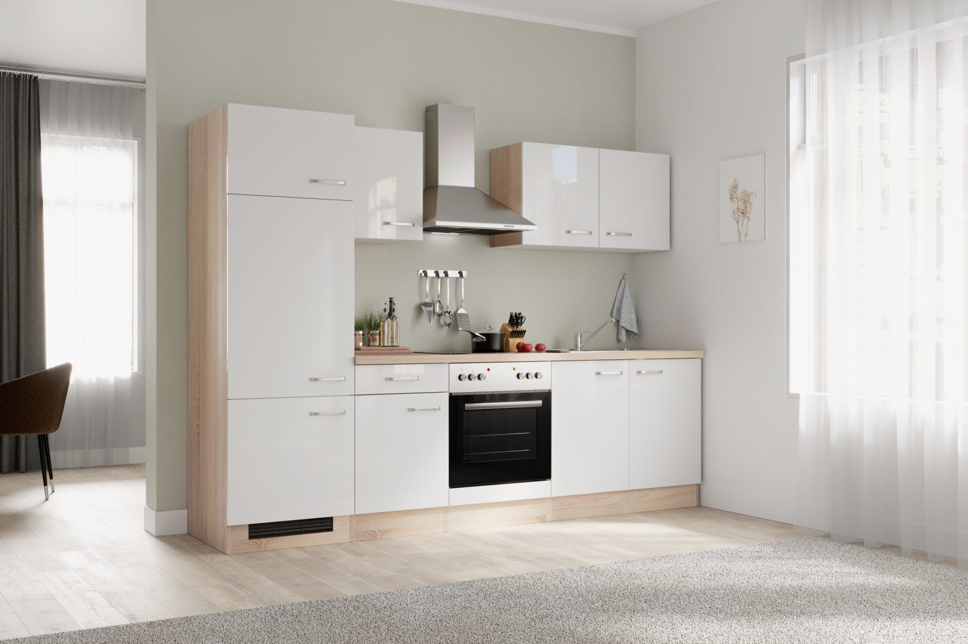 Küchenzeile Valero 270 cm mit E-Geräten